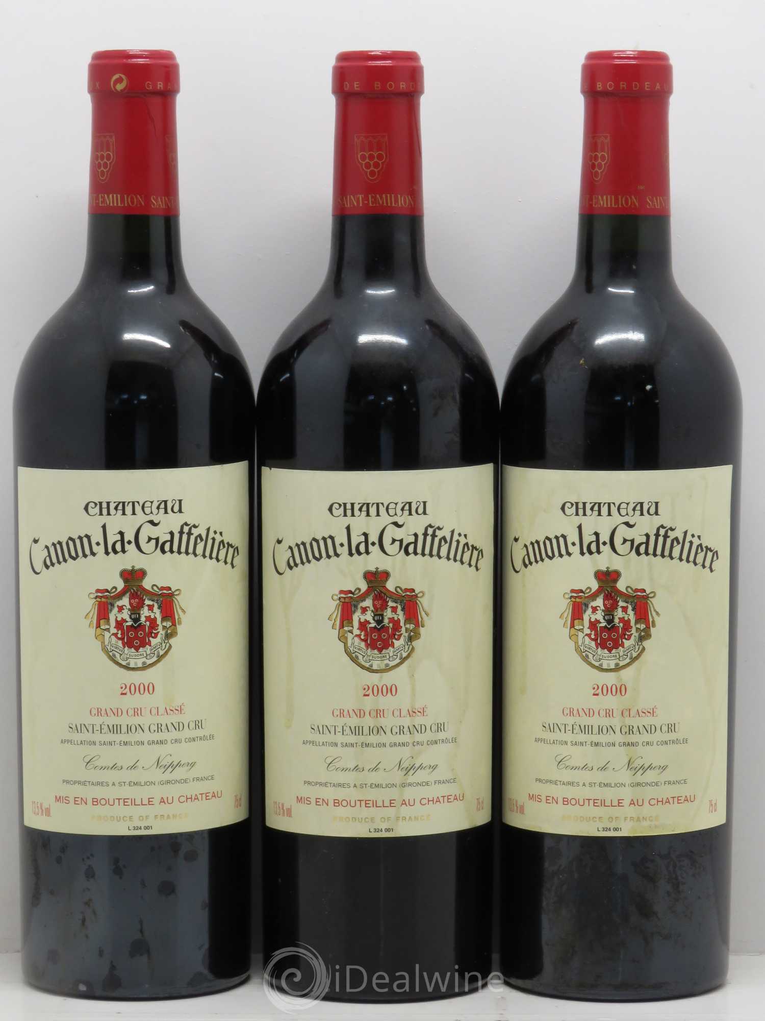 Château Canon la Gaffelière 1er Grand Cru Classé B 2000 - Lot de 6 bouteilles - 1