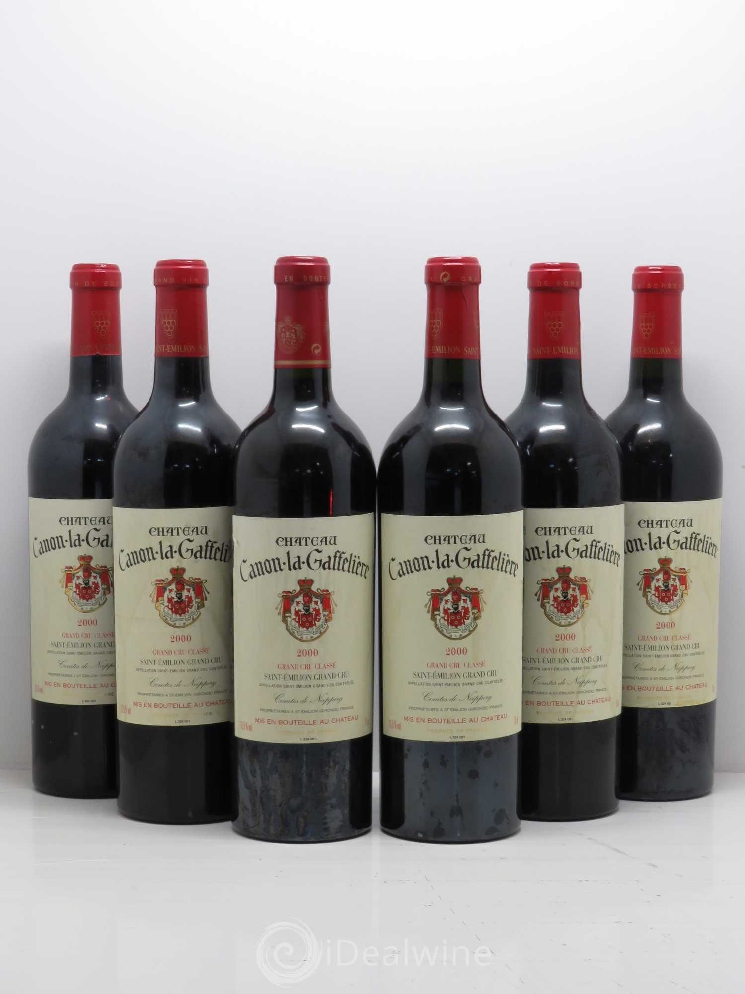 Château Canon la Gaffelière 1er Grand Cru Classé B 2000 - Lot de 6 bouteilles - 0