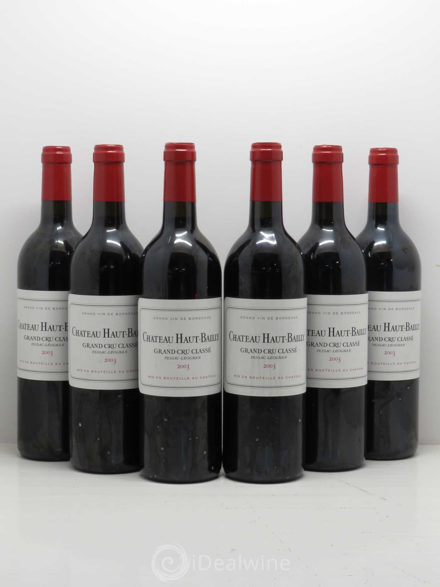 Château Haut-Bailly Cru Classé de Graves 2003 - Lot de 6 bouteilles - 0