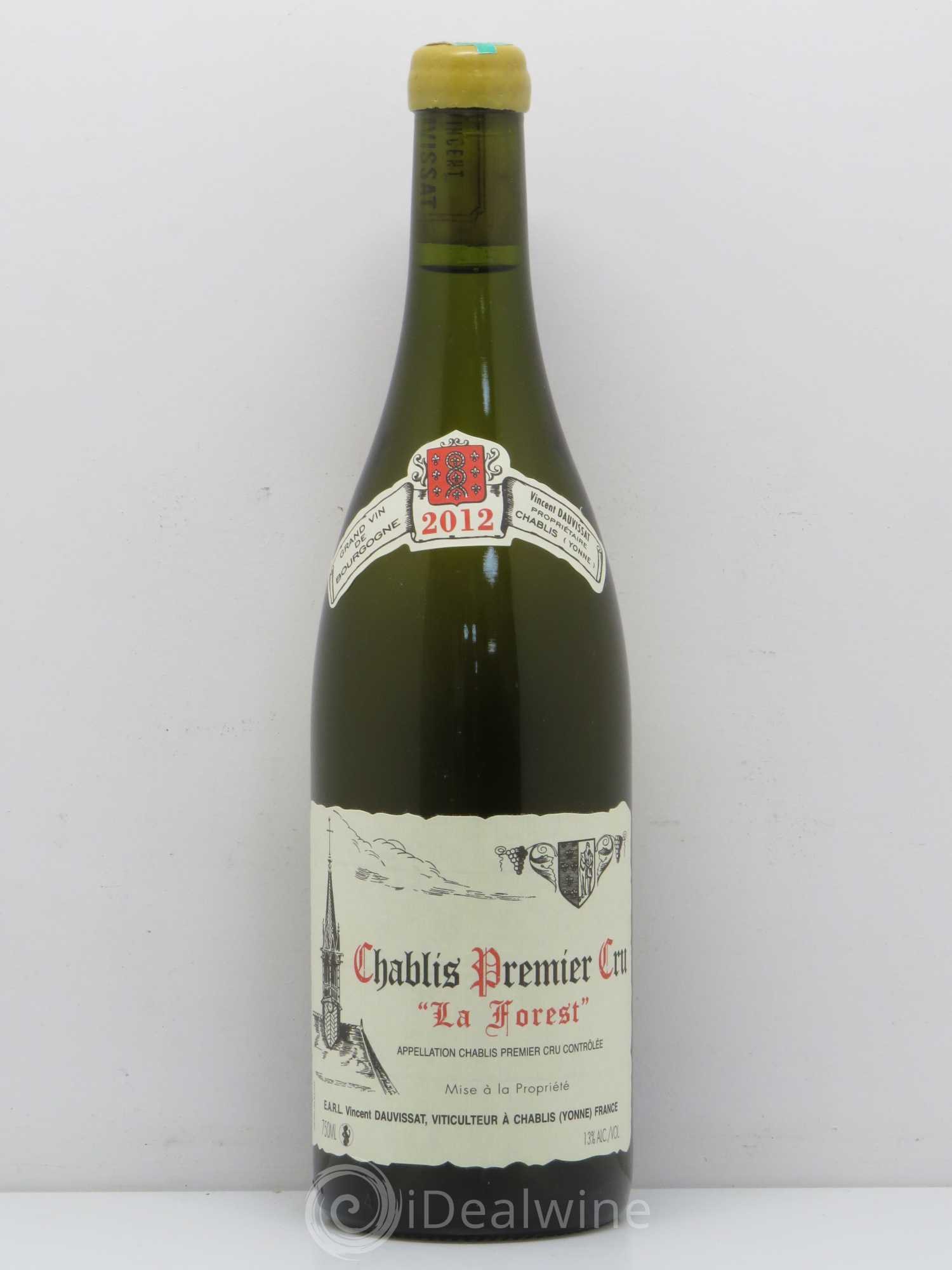 Chablis 1er Cru La Forest Vincent Dauvissat (Domaine) 2012 - Lot de 1 bouteille - 0