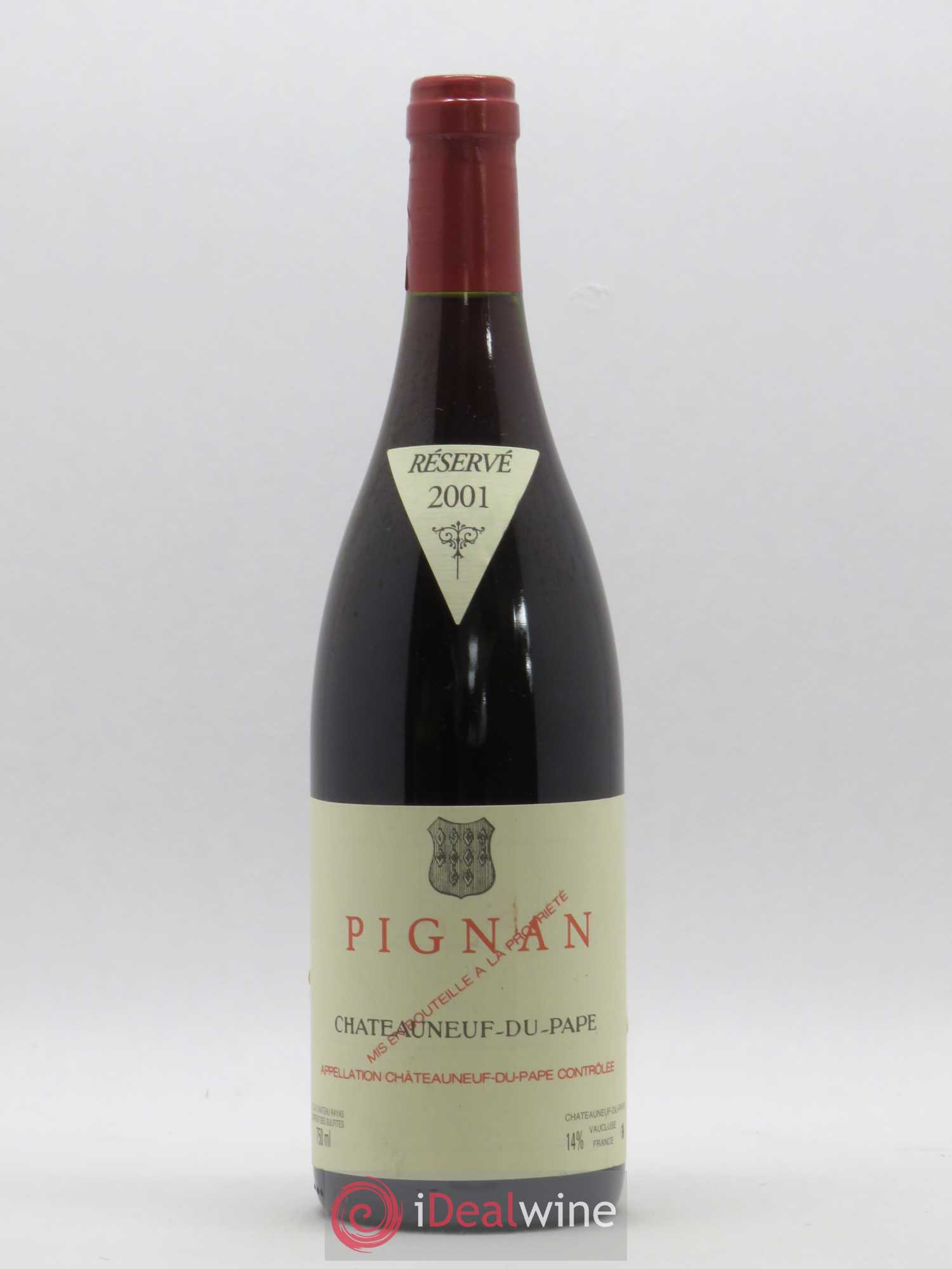 Châteauneuf-du-Pape Pignan Emmanuel Reynaud 2001 - Lot de 1 bouteille - 0