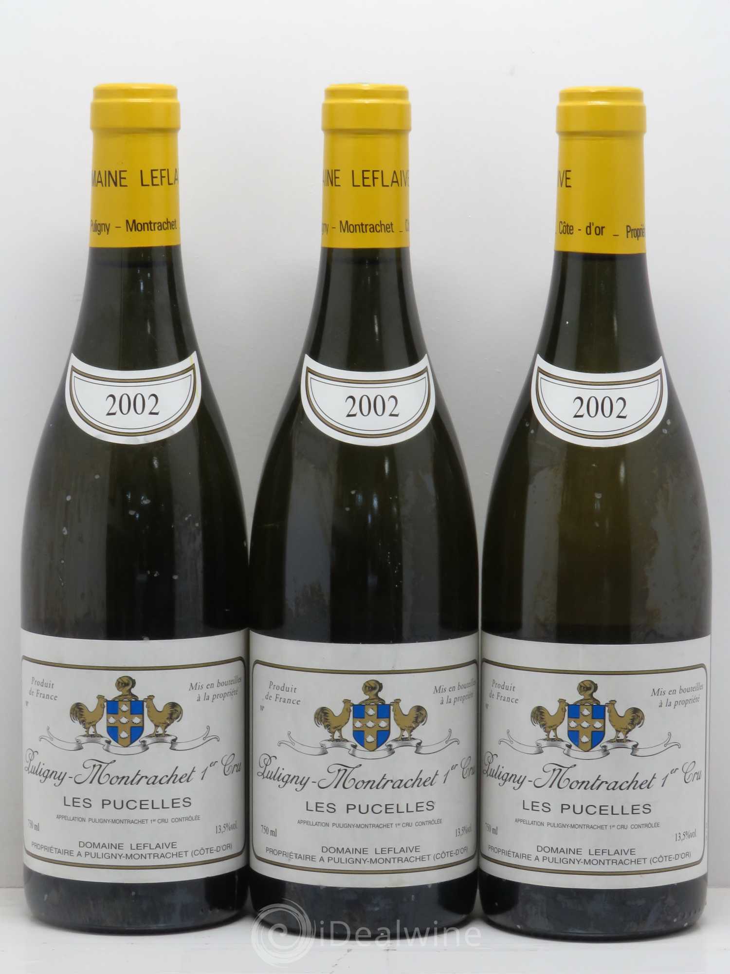 Puligny-Montrachet 1er Cru Les Pucelles Leflaive (Domaine) 2002 - Lot de 3 bouteilles - 0