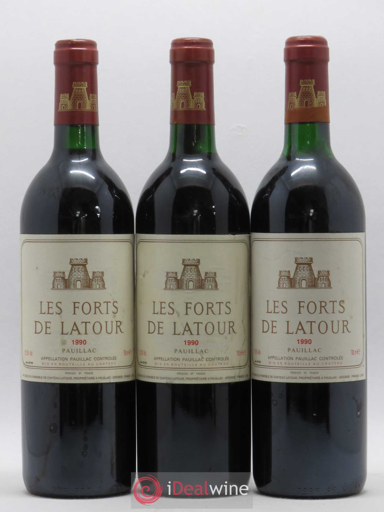 Les Forts de Latour Second Vin 1990 - Lot de 3 bouteilles - 0