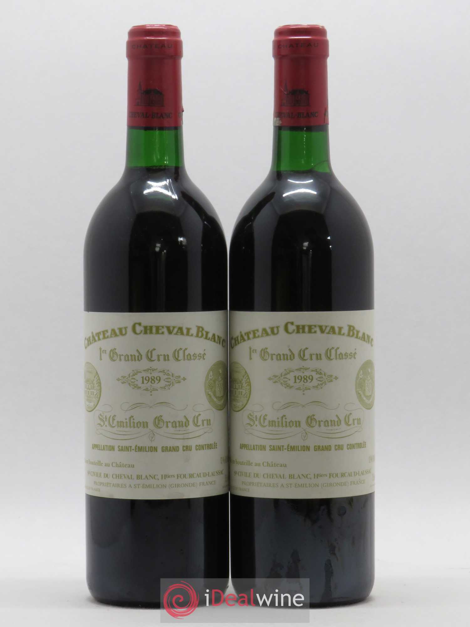 Château Cheval Blanc 1er Grand Cru Classé A 1989 - Lot de 2 bouteilles - 0