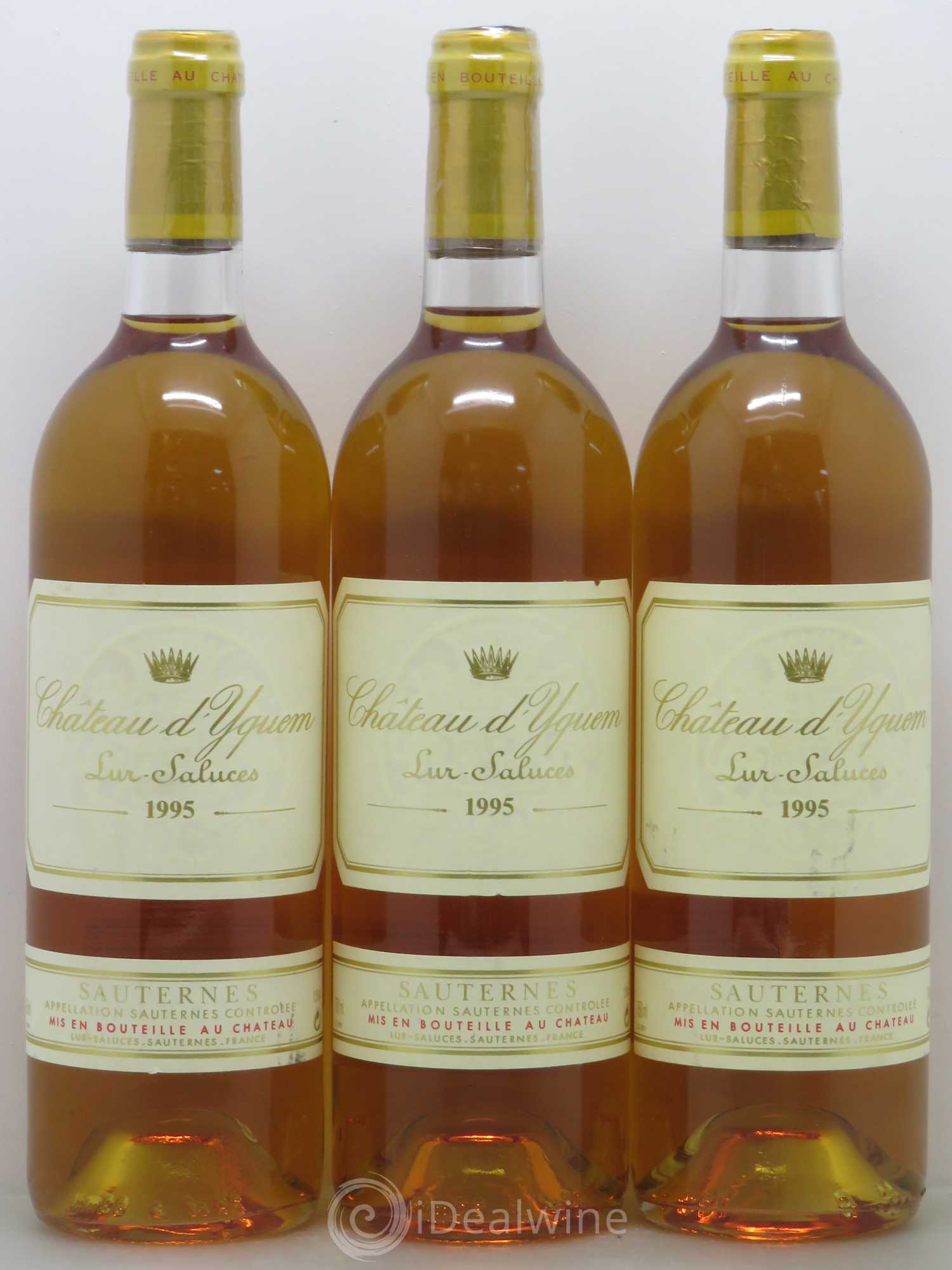 Château d' Yquem 1er Cru Classé Supérieur 1995 - Lotto di 3 bottiglie - 0