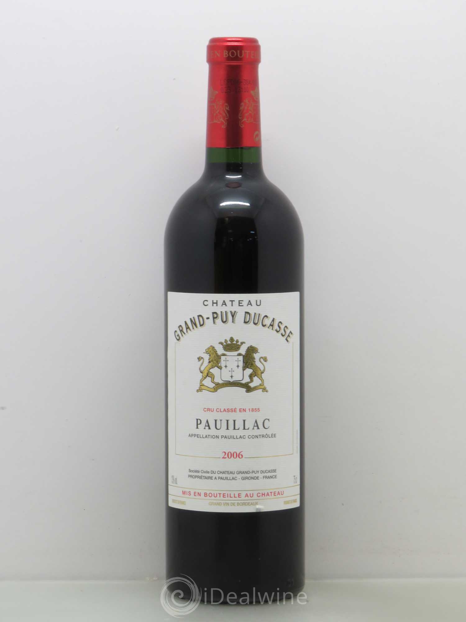 Château Grand Puy Ducasse 5ème Grand Cru Classé 2006 - Lot de 1 bouteille - 0