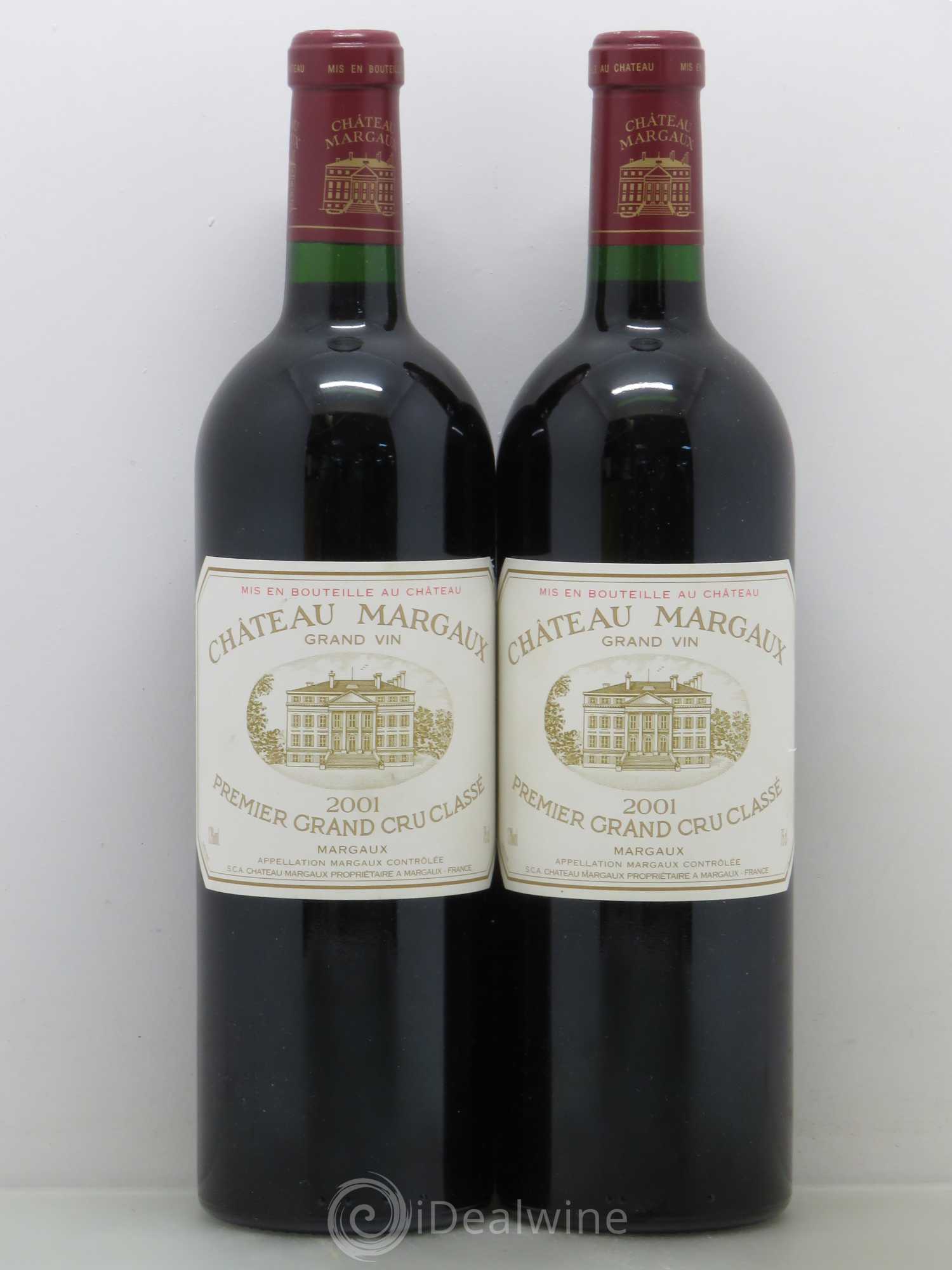 Château Margaux 1er Grand Cru Classé 2001 - Lot de 2 bouteilles - 0