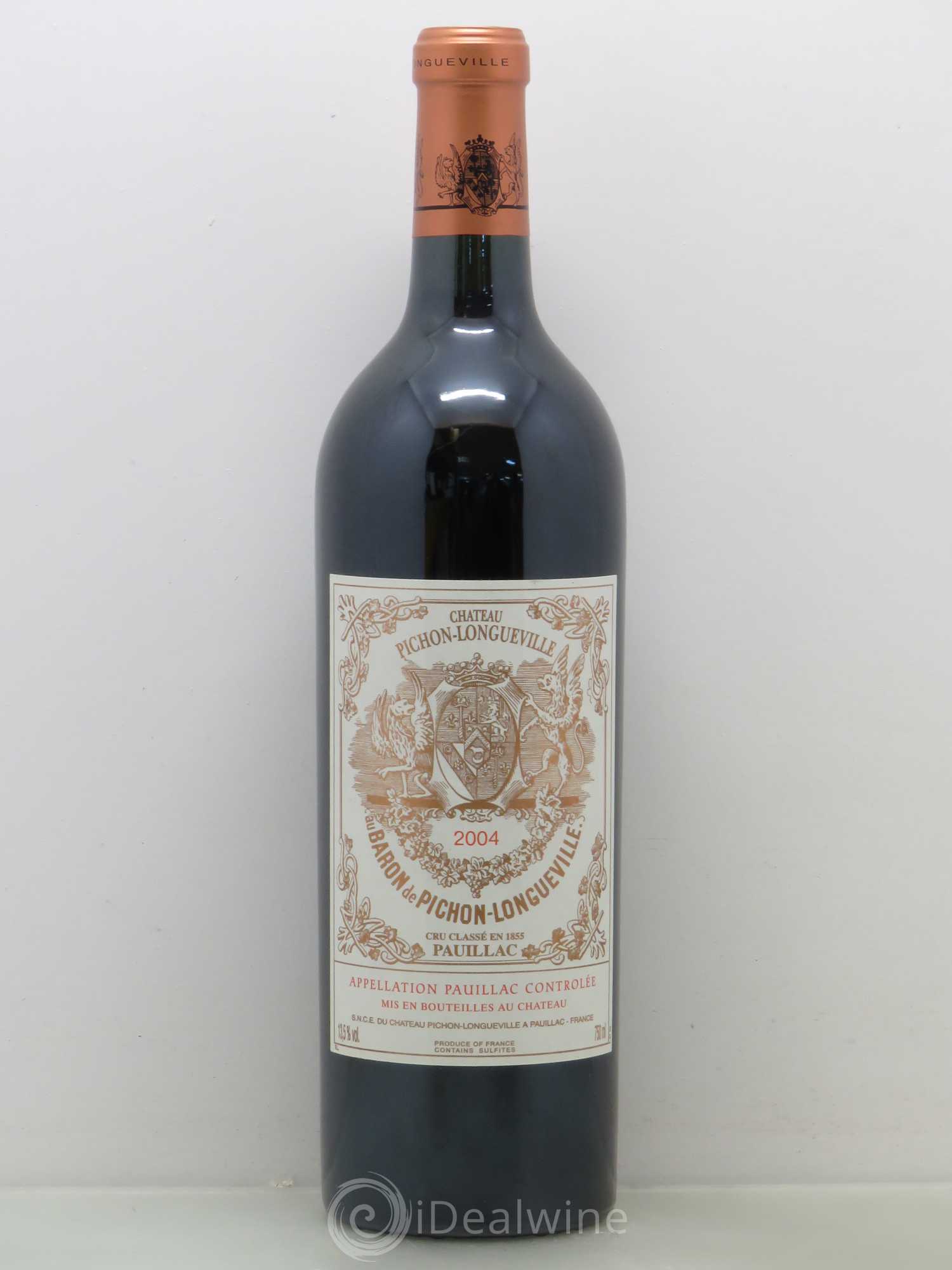 Pichon Longueville Baron 2ème Grand Cru Classé 2004 - Lot de 1 bouteille - 0