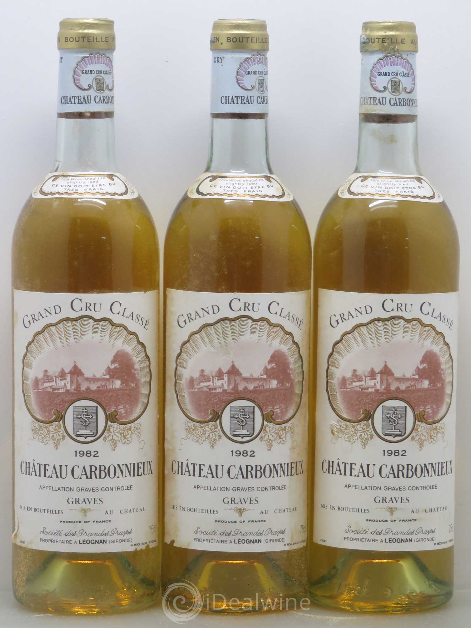 Château Carbonnieux Cru Classé de Graves 1982 - Lot de 6 bouteilles - 2