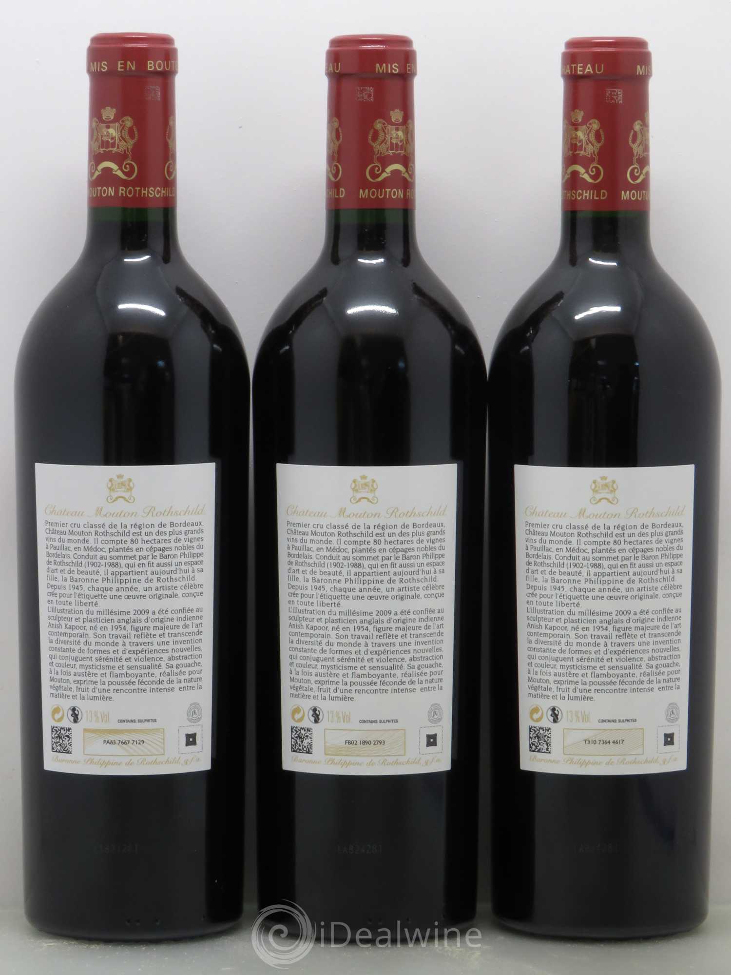 Château Mouton Rothschild 1er Grand Cru Classé 2009 - Lot de 6 bouteilles - 4