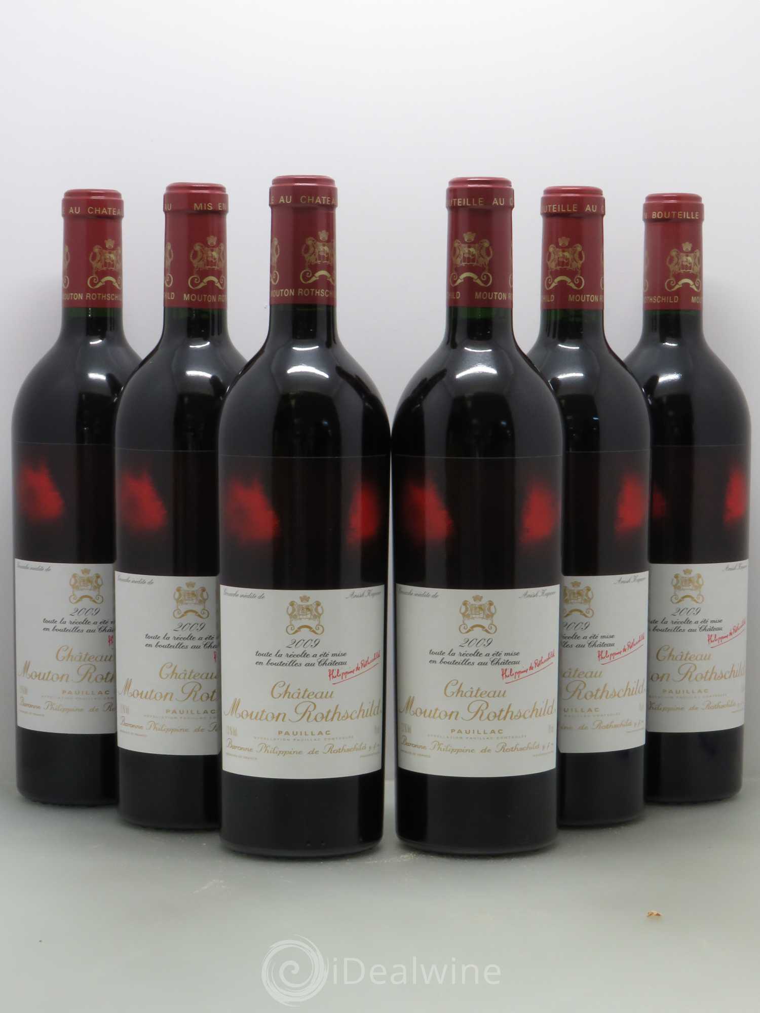 Château Mouton Rothschild 1er Grand Cru Classé 2009 - Lot de 6 bouteilles - 0