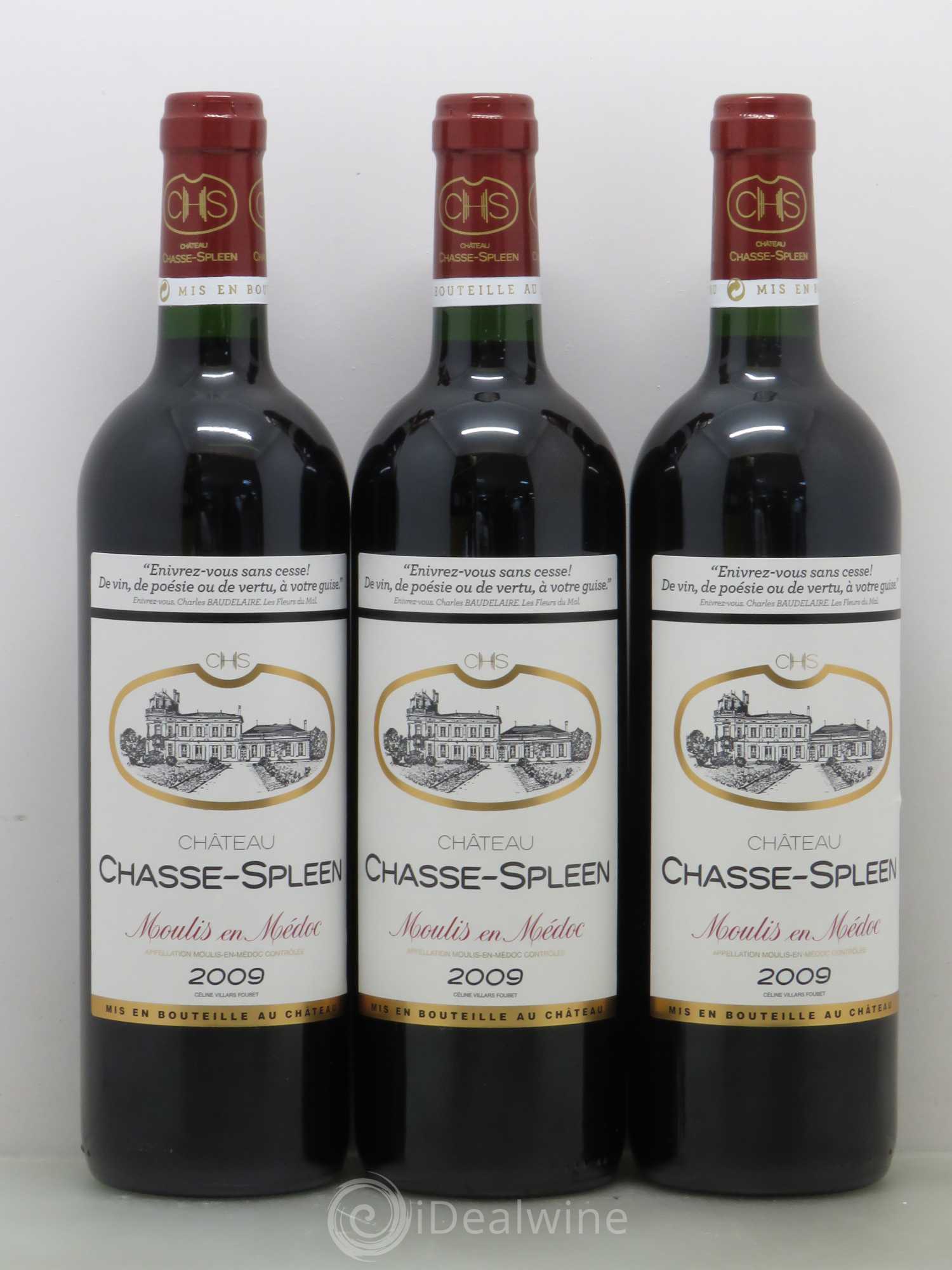 Château Chasse Spleen 2009 - Lot de 6 bouteilles - 2