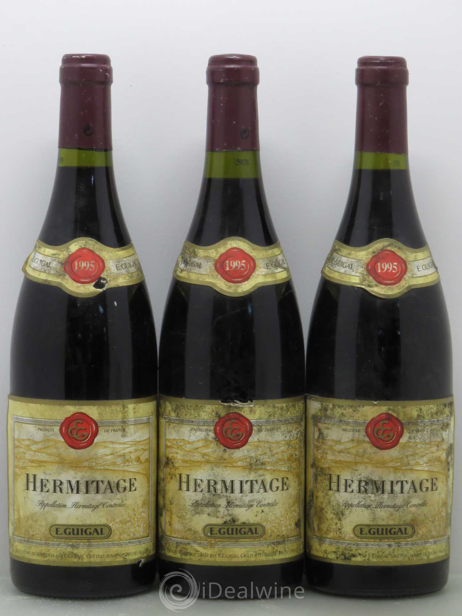 Hermitage Guigal 1995 - Lot de 3 bouteilles - 0