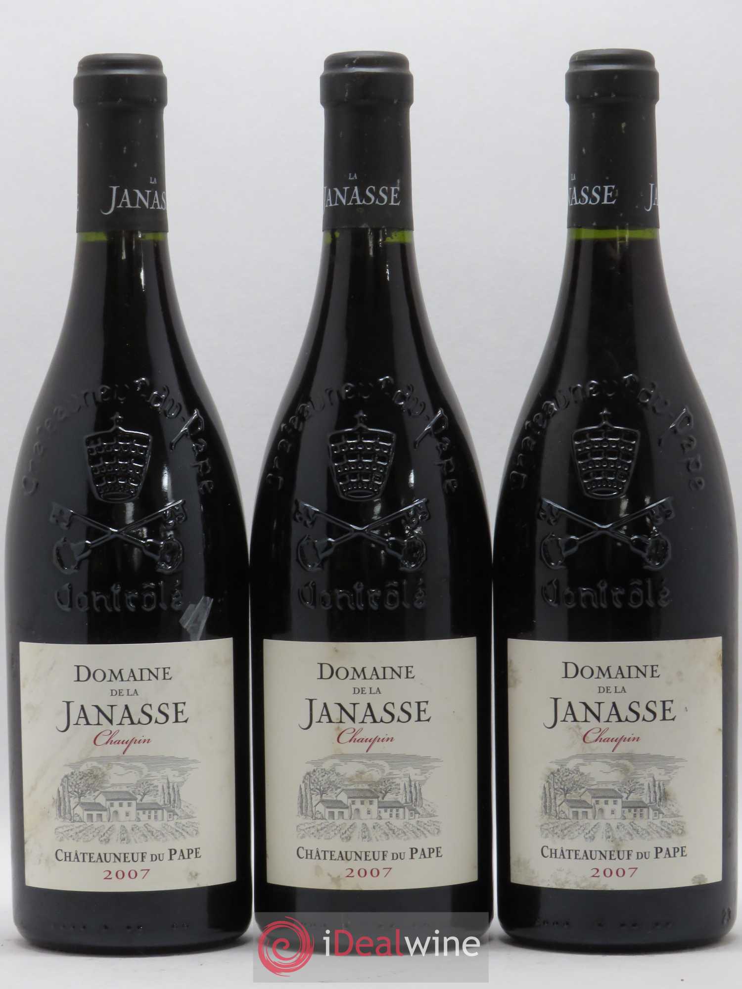 Châteauneuf-du-Pape Cuvée Chaupin La Janasse (Domaine de) 2007 - Lot de 3 bouteilles - 0