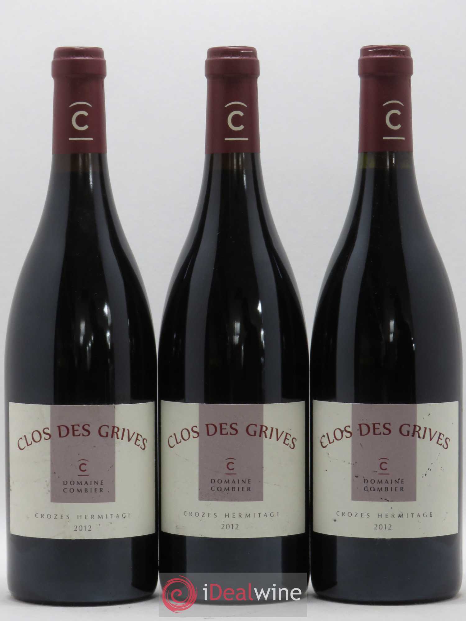 Crozes-Hermitage Clos des Grives Combier 2012 - Lot de 3 bouteilles - 0