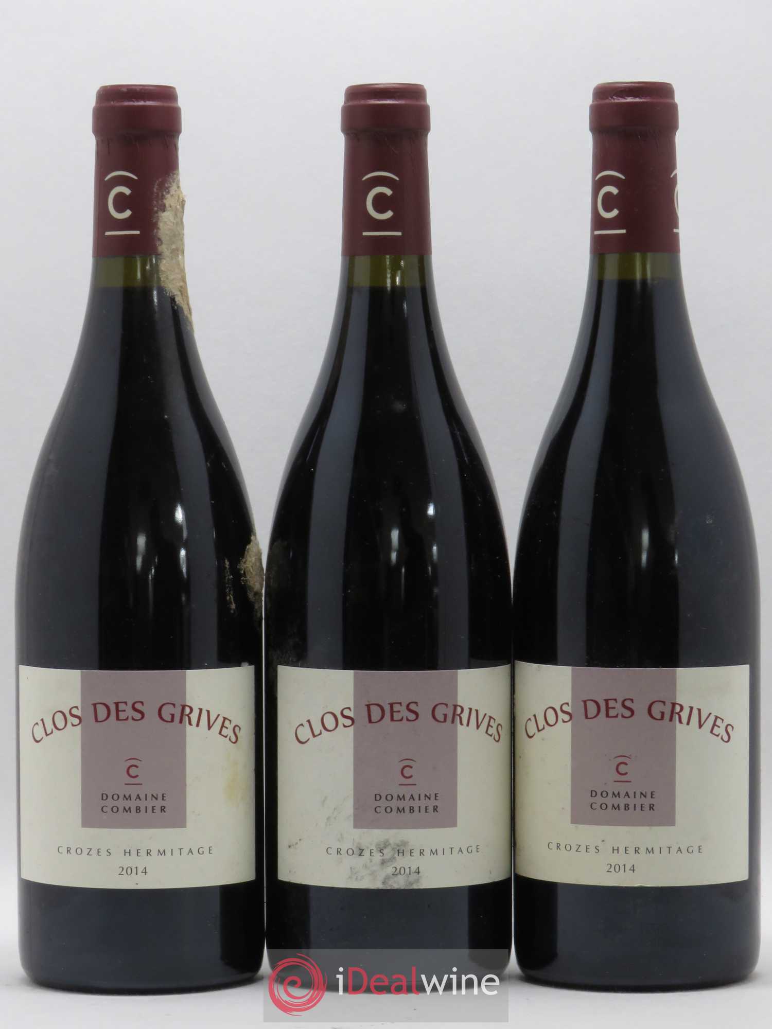 Crozes-Hermitage Clos des Grives Combier 2014 - Lot de 3 bouteilles - 0