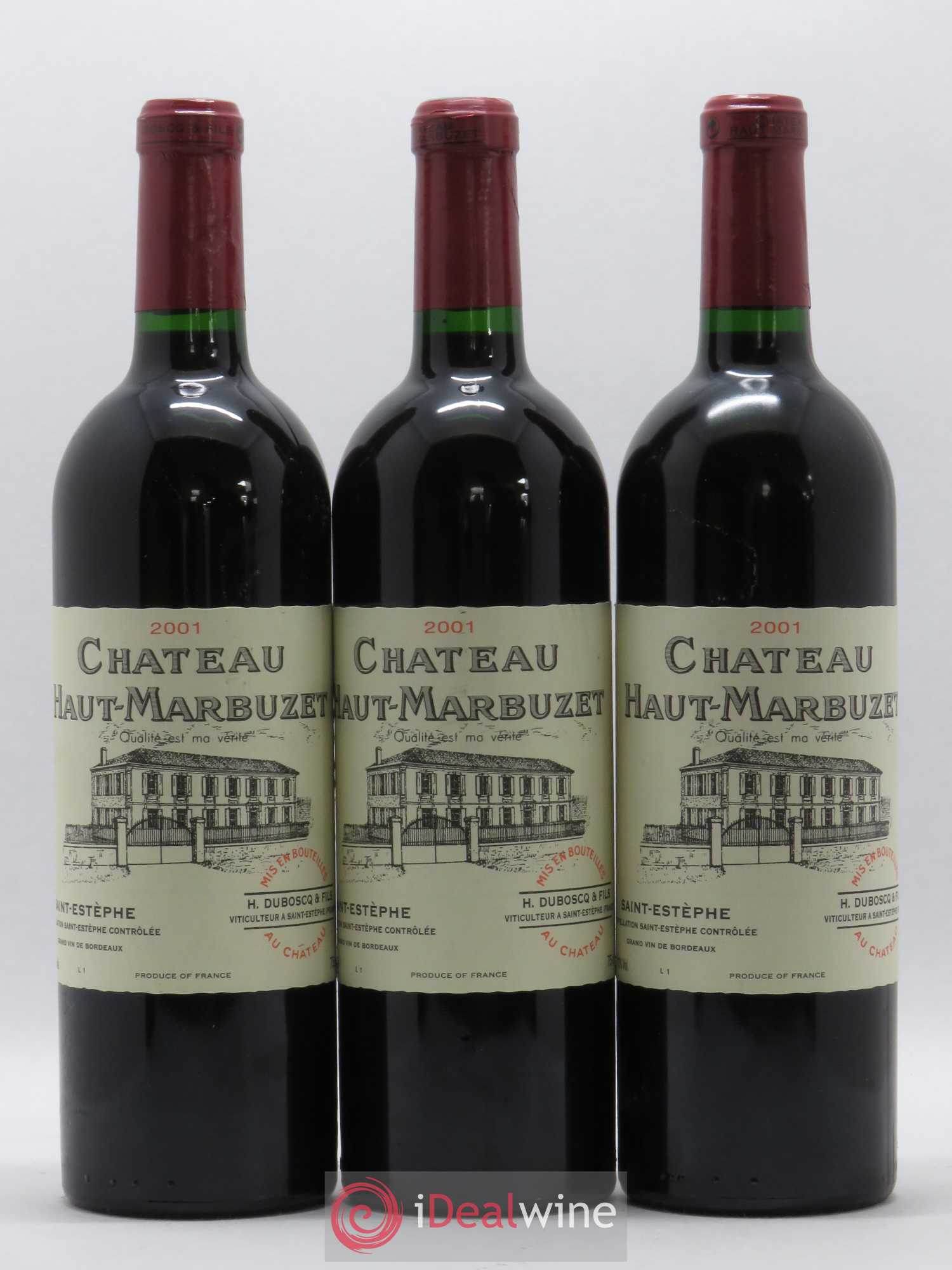Château Haut Marbuzet 2001 - Lot de 6 bouteilles - 2
