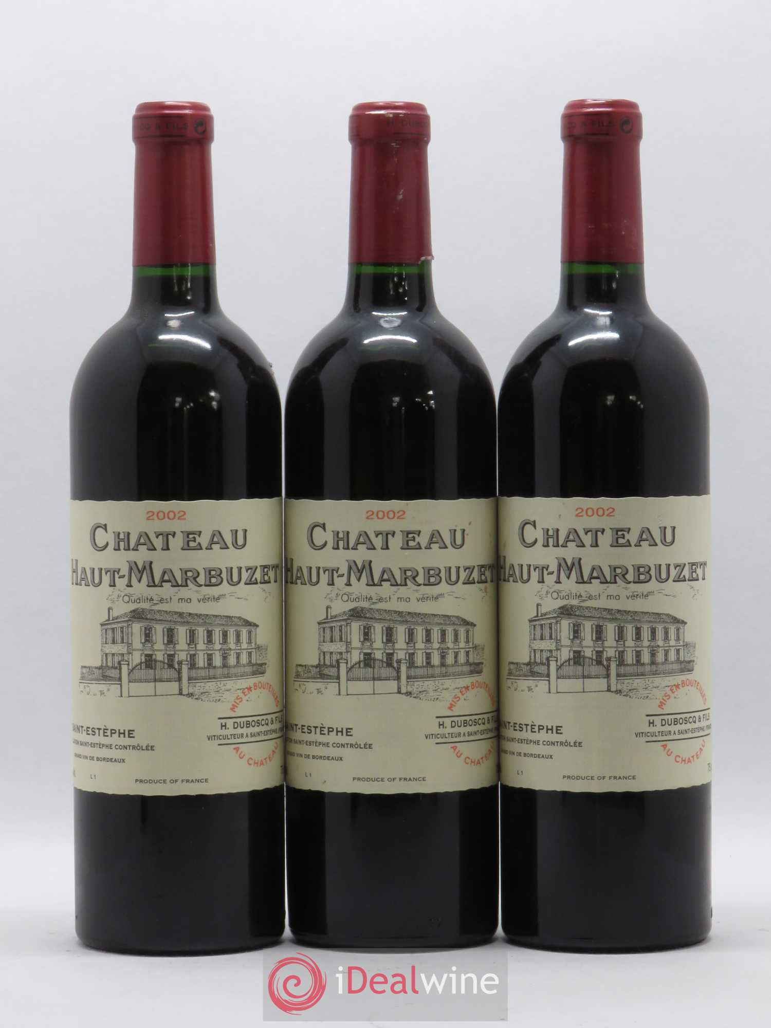 Château Haut Marbuzet 2002 - Lot de 6 bouteilles - 1