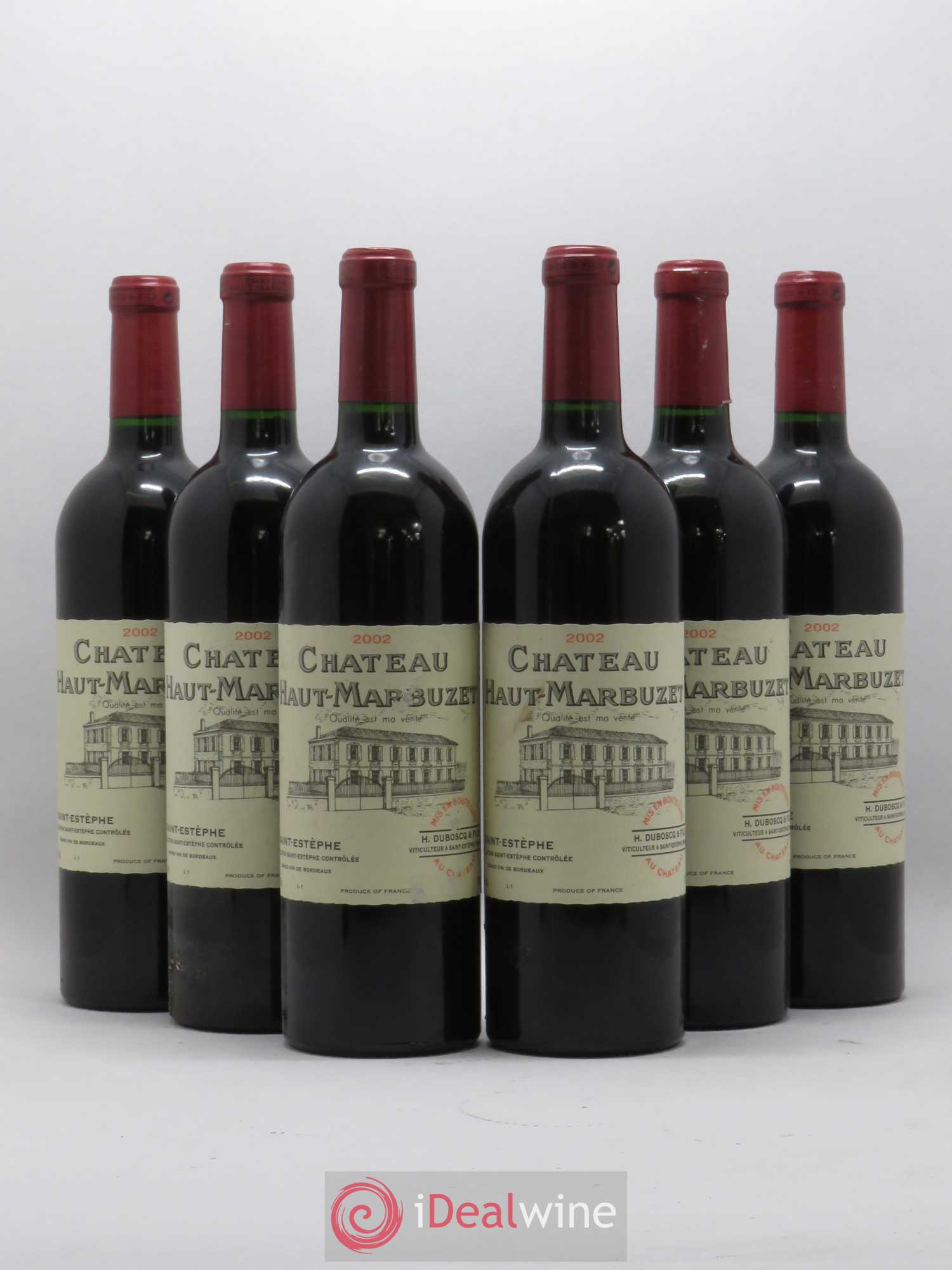 Château Haut Marbuzet 2002 - Lot de 6 bouteilles - 0