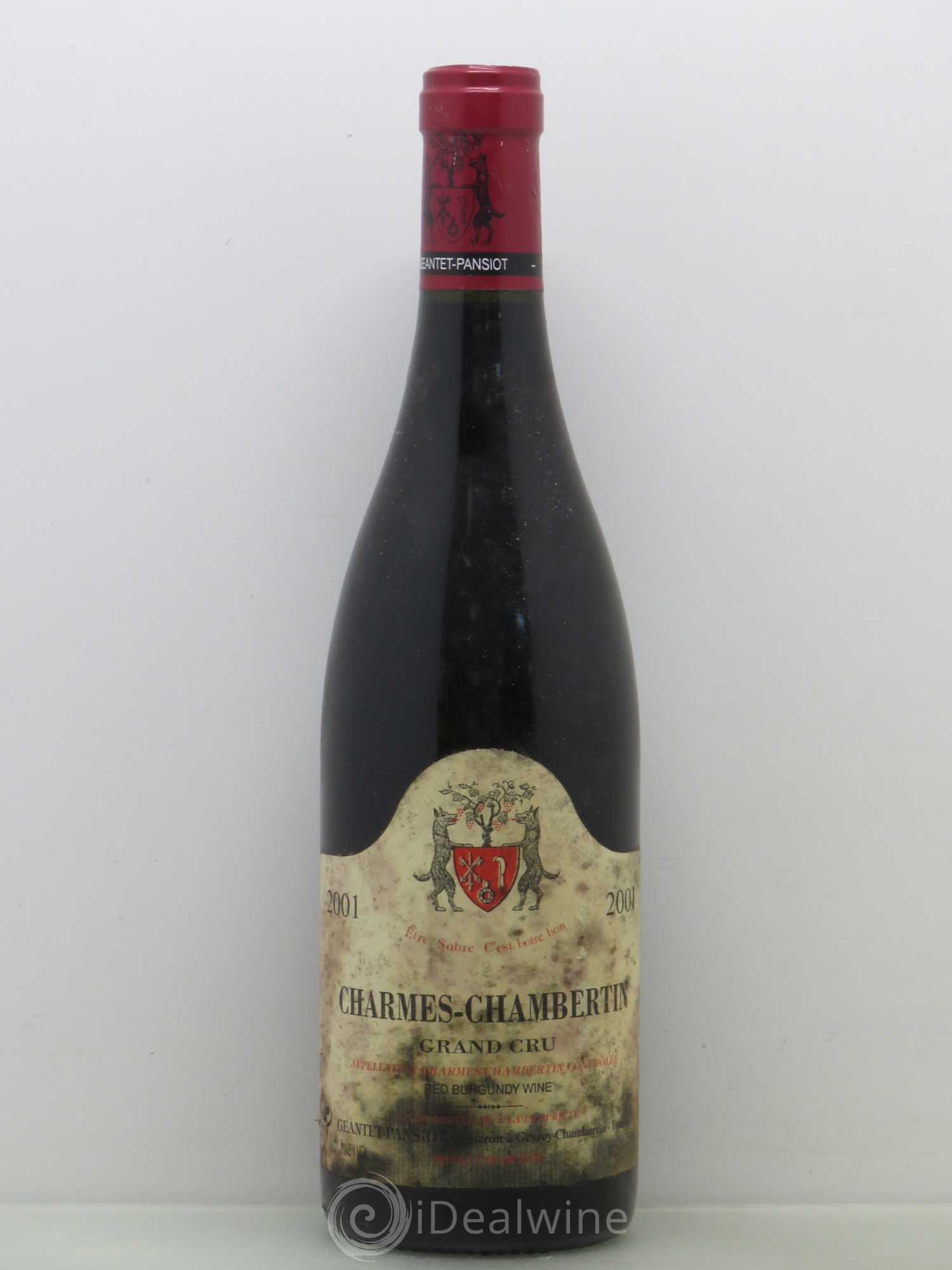 Charmes-Chambertin Grand Cru Geantet-Pansiot (sans prix de réserve) 2001 - Lot de 1 bouteille - 0