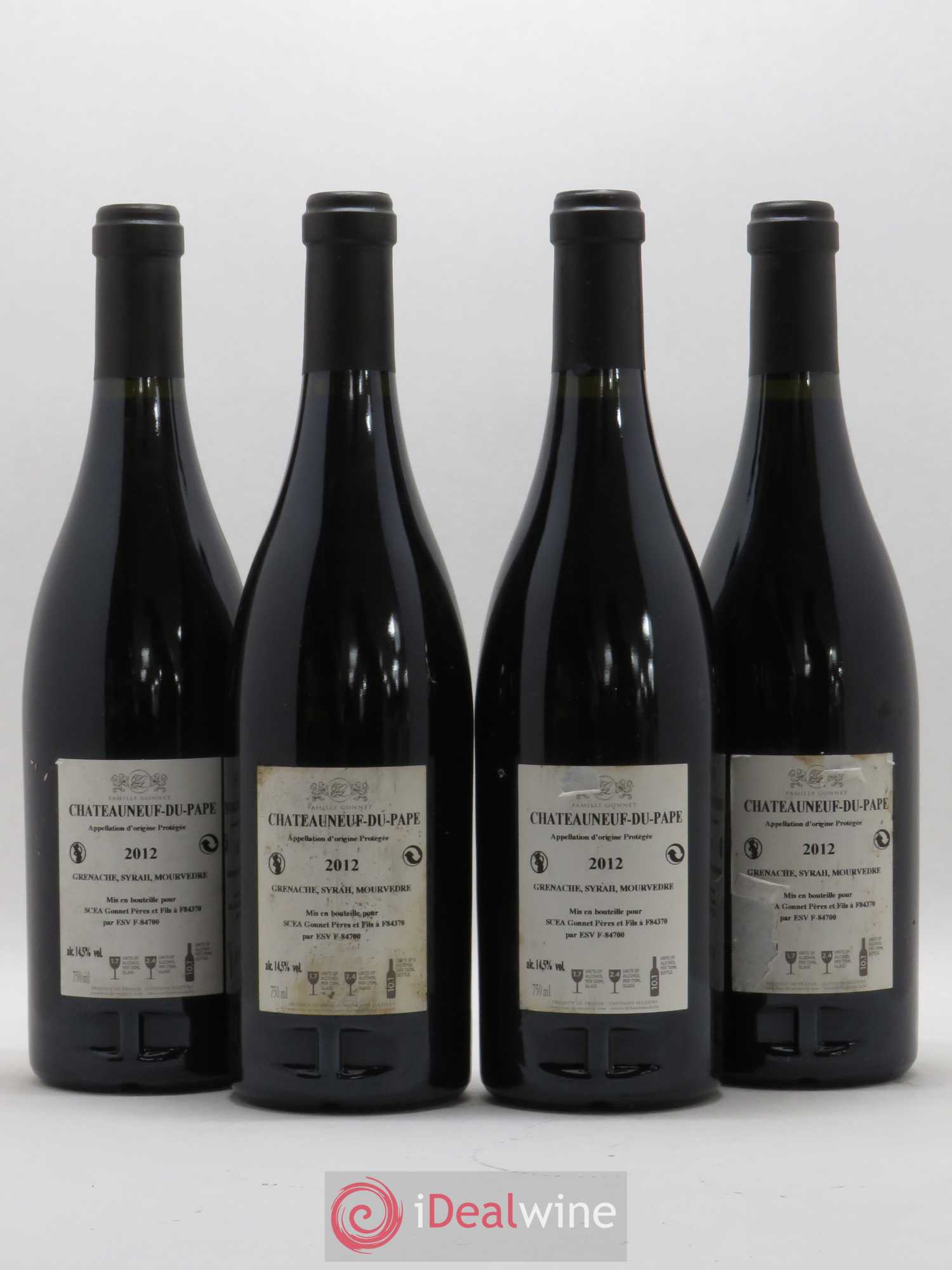 Châteauneuf-du-Pape Domaine Font de Michelle Famille Gonnet 2012 - Lot de 4 bouteilles - 1