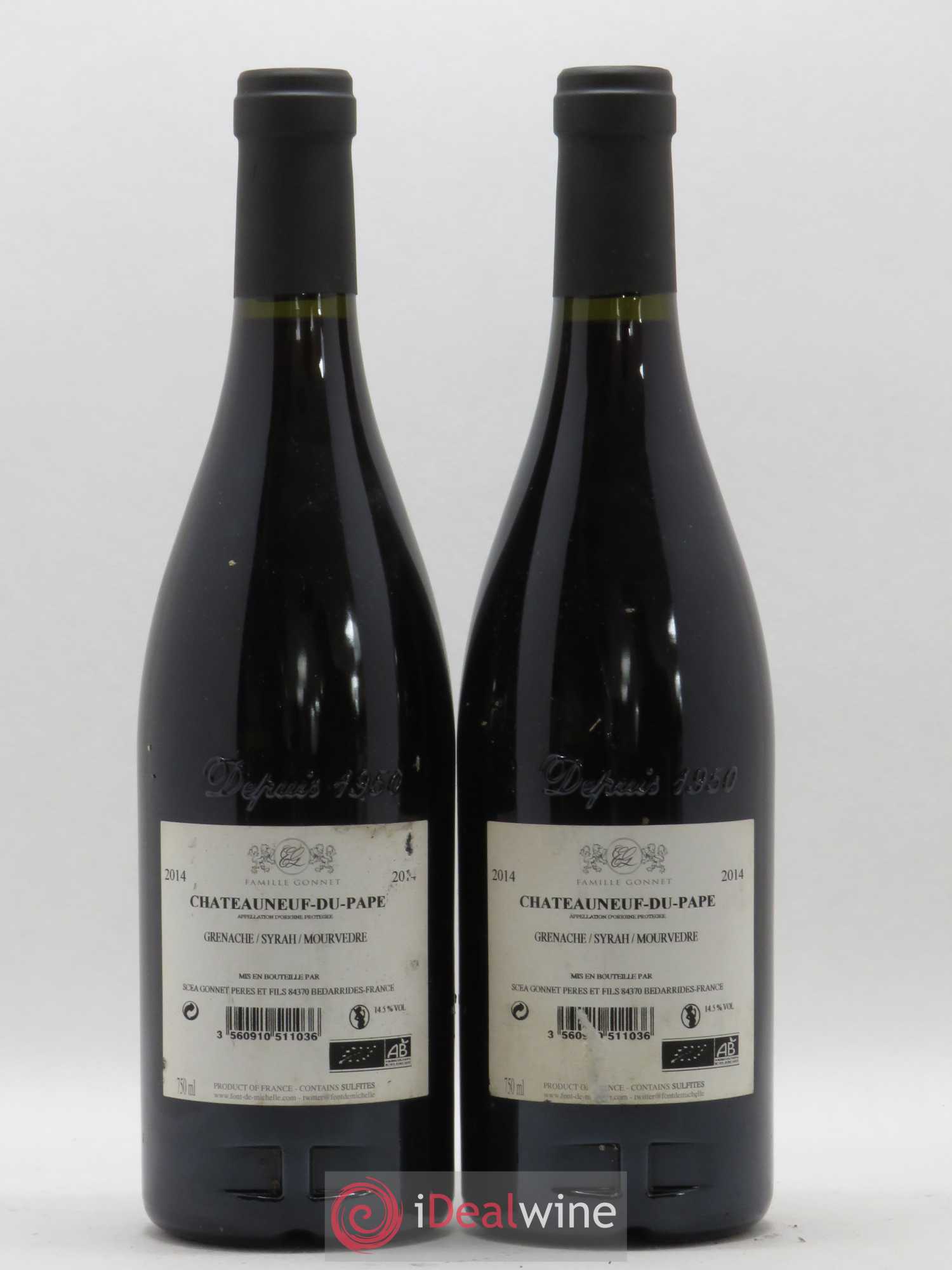 Châteauneuf-du-Pape Domaine Font de Michelle Famille Gonnet 2014 - Lot de 2 bouteilles - 1