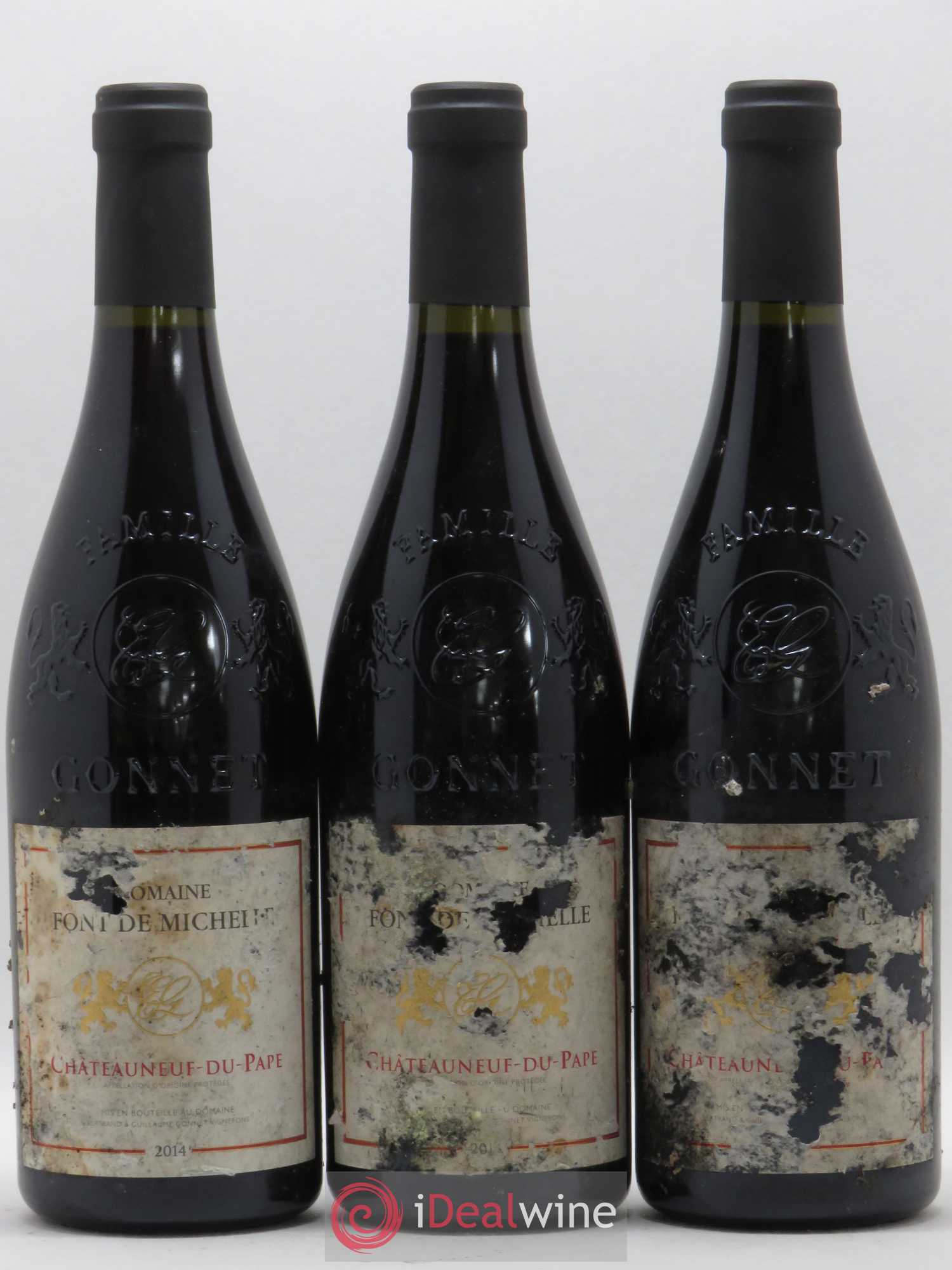 Châteauneuf-du-Pape Domaine Font de Michelle Famille Gonnet 2014 - Lot de 3 bouteilles - 0