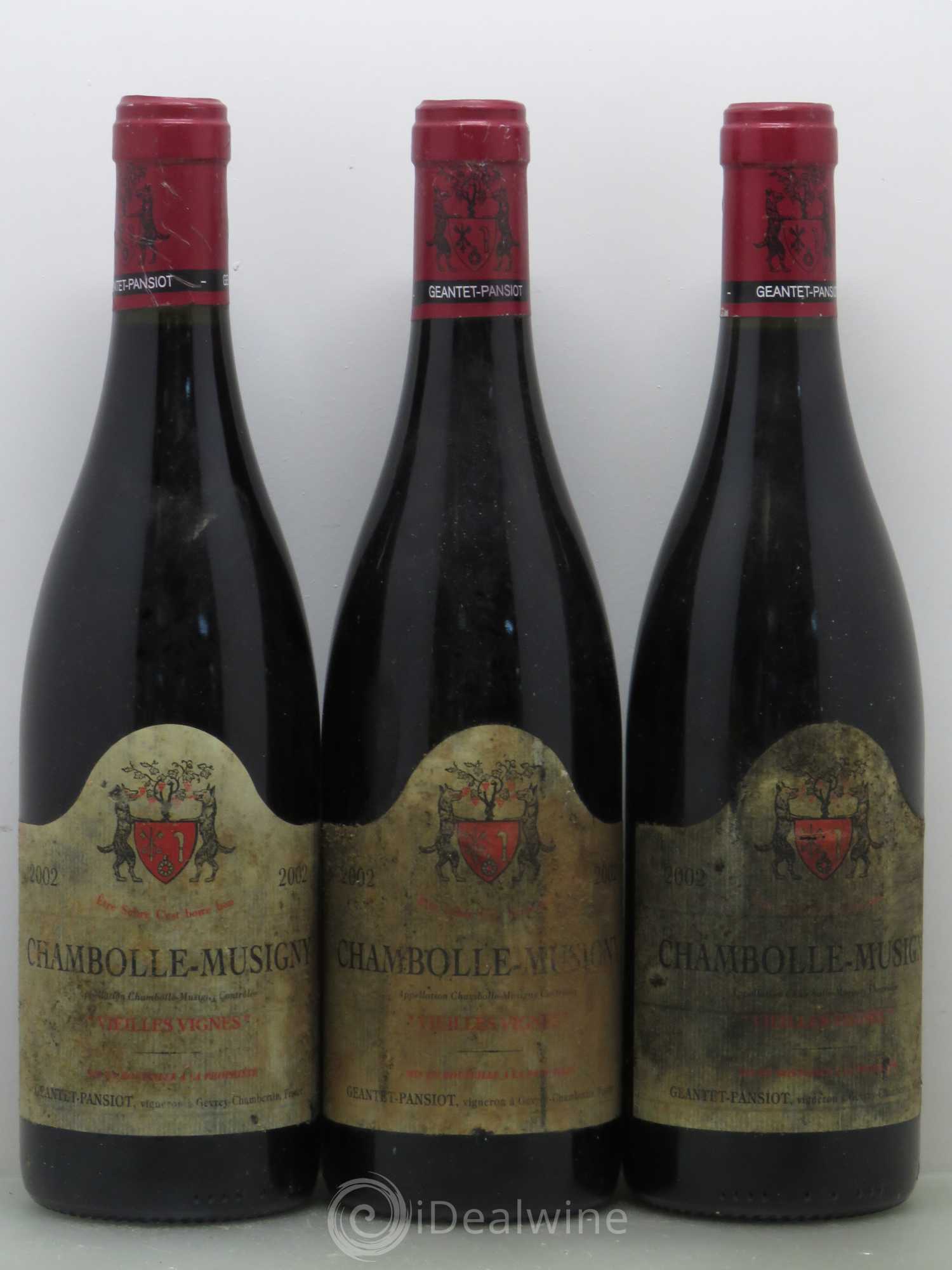 Chambolle-Musigny Vieilles vignes Geantet-Pansiot 2002 - Lot de 3 bouteilles - 0