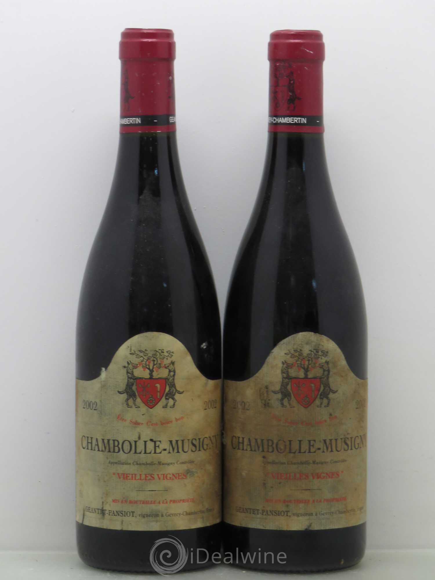 Chambolle-Musigny Vieilles vignes Geantet-Pansiot 2002 - Lot de 2 bouteilles - 0
