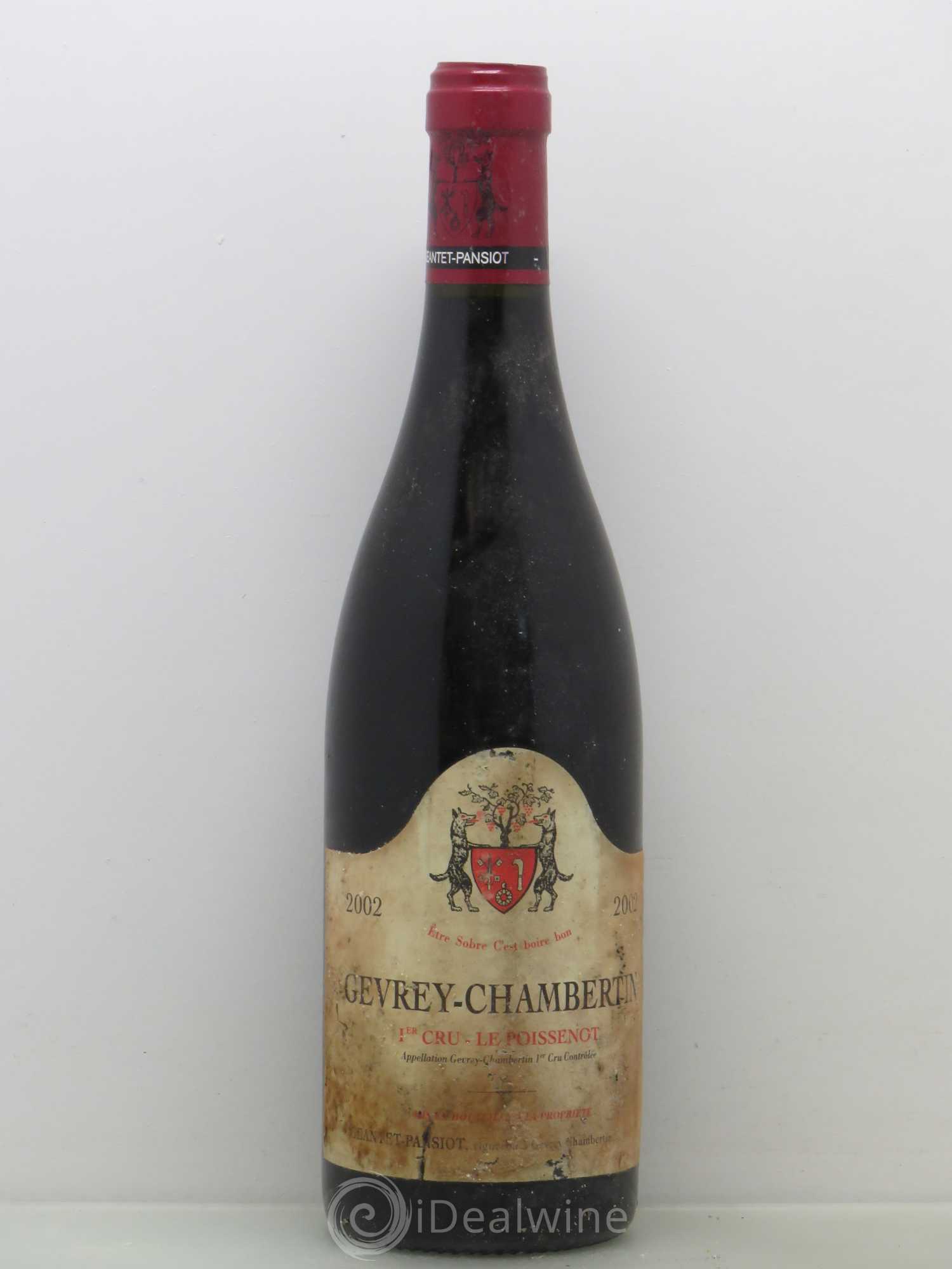 Gevrey-Chambertin 1er Cru Le Poissenot Geantet-Pansiot 2002 - Lot de 1 bouteille - 0