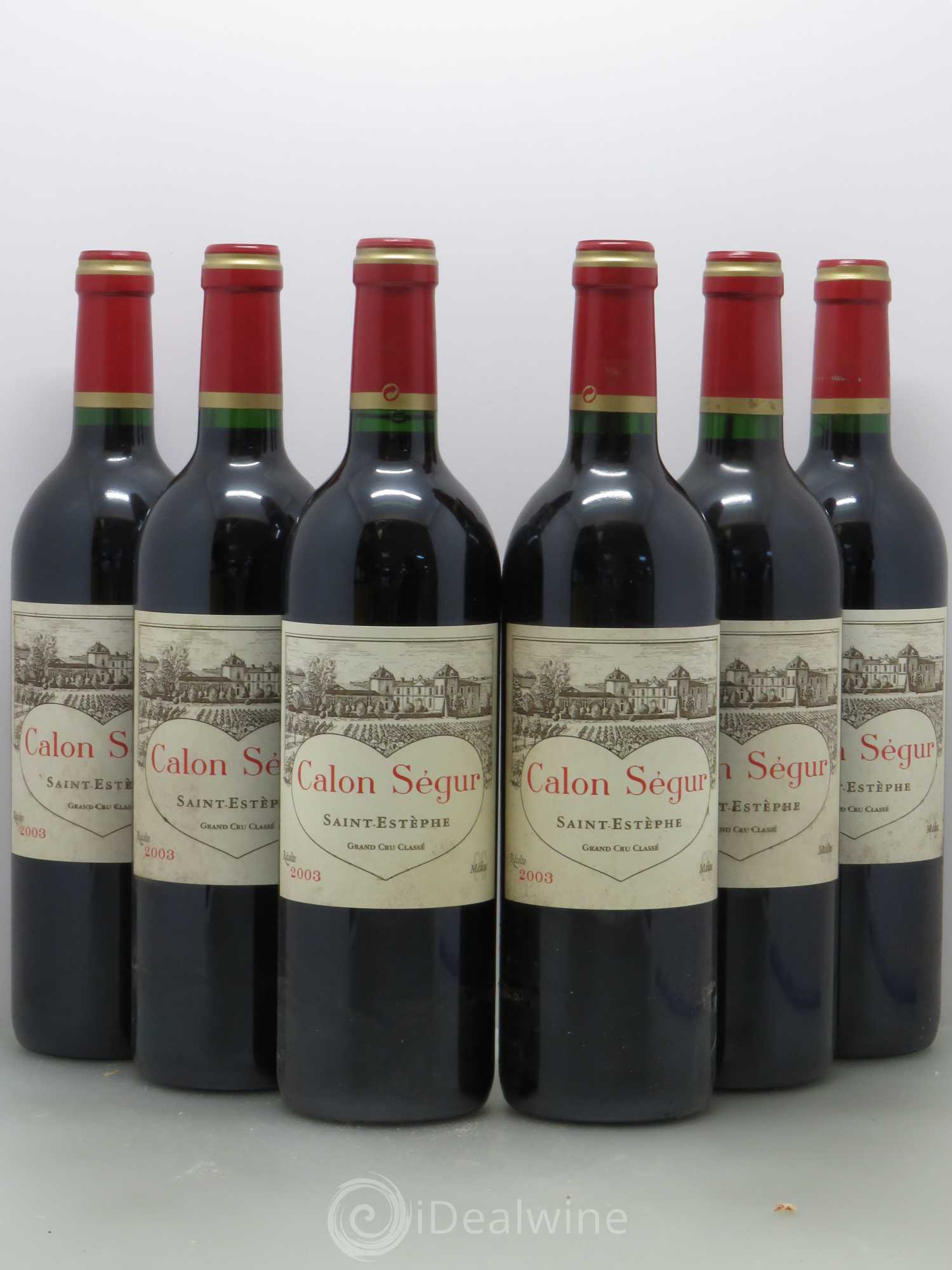 Château Calon Ségur 3ème Grand Cru Classé 2003 - Lot de 6 bouteilles - 0