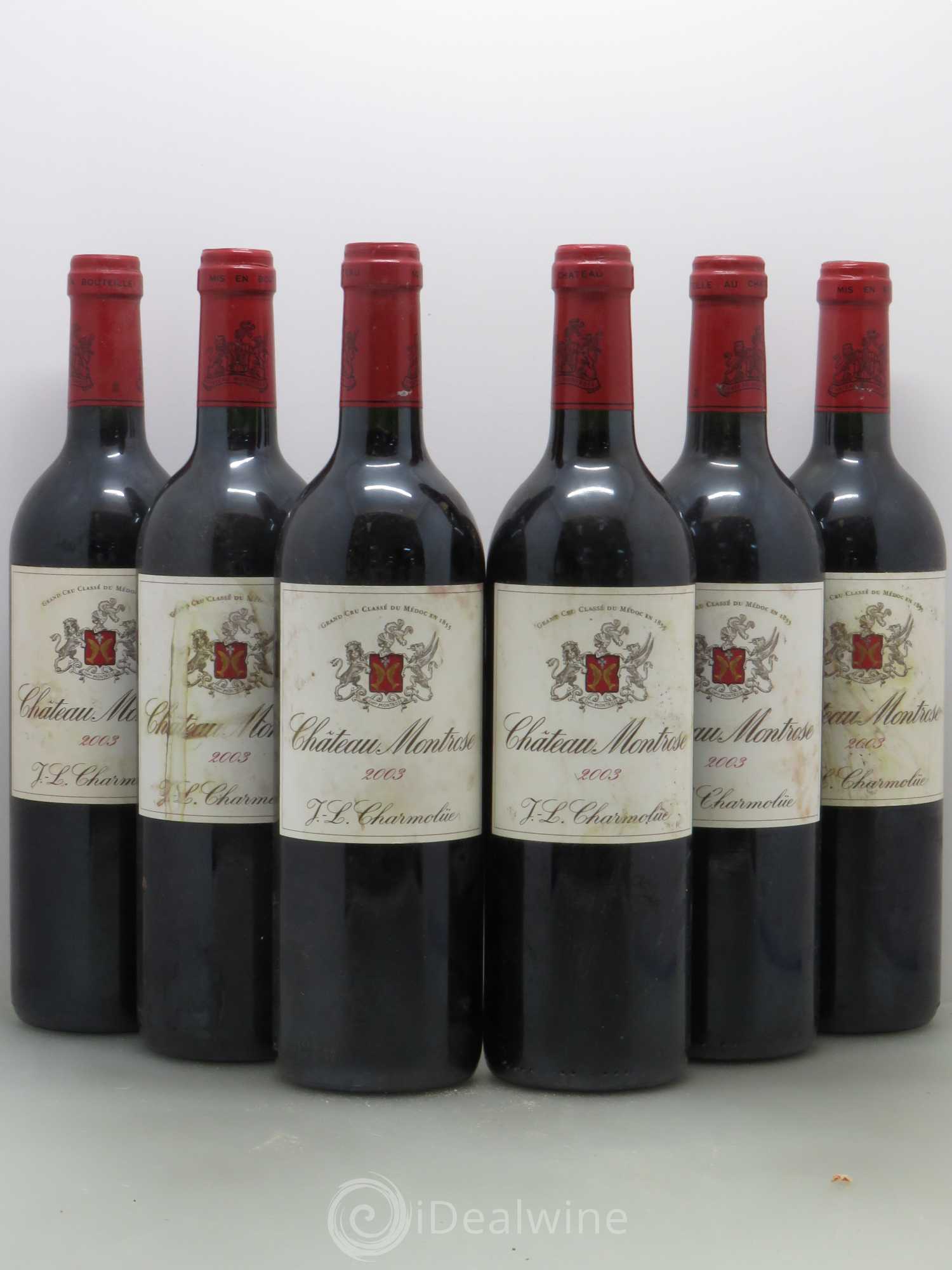 Château Montrose 2ème Grand Cru Classé 2003 - Lot de 6 bouteilles - 0