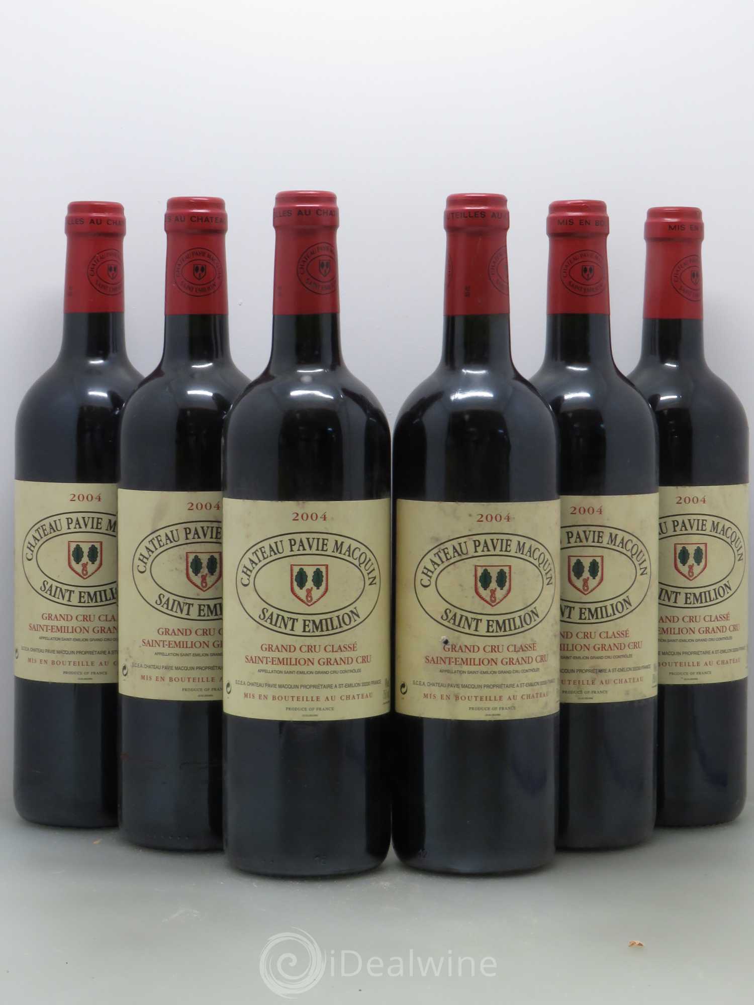 Château Pavie Macquin 1er Grand Cru Classé B 2004 - Lot de 6 bouteilles - 0