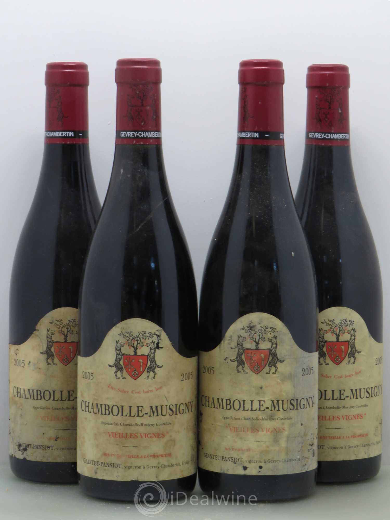 Chambolle-Musigny Vieilles vignes Geantet-Pansiot 2005 - Lot de 4 bouteilles - 0