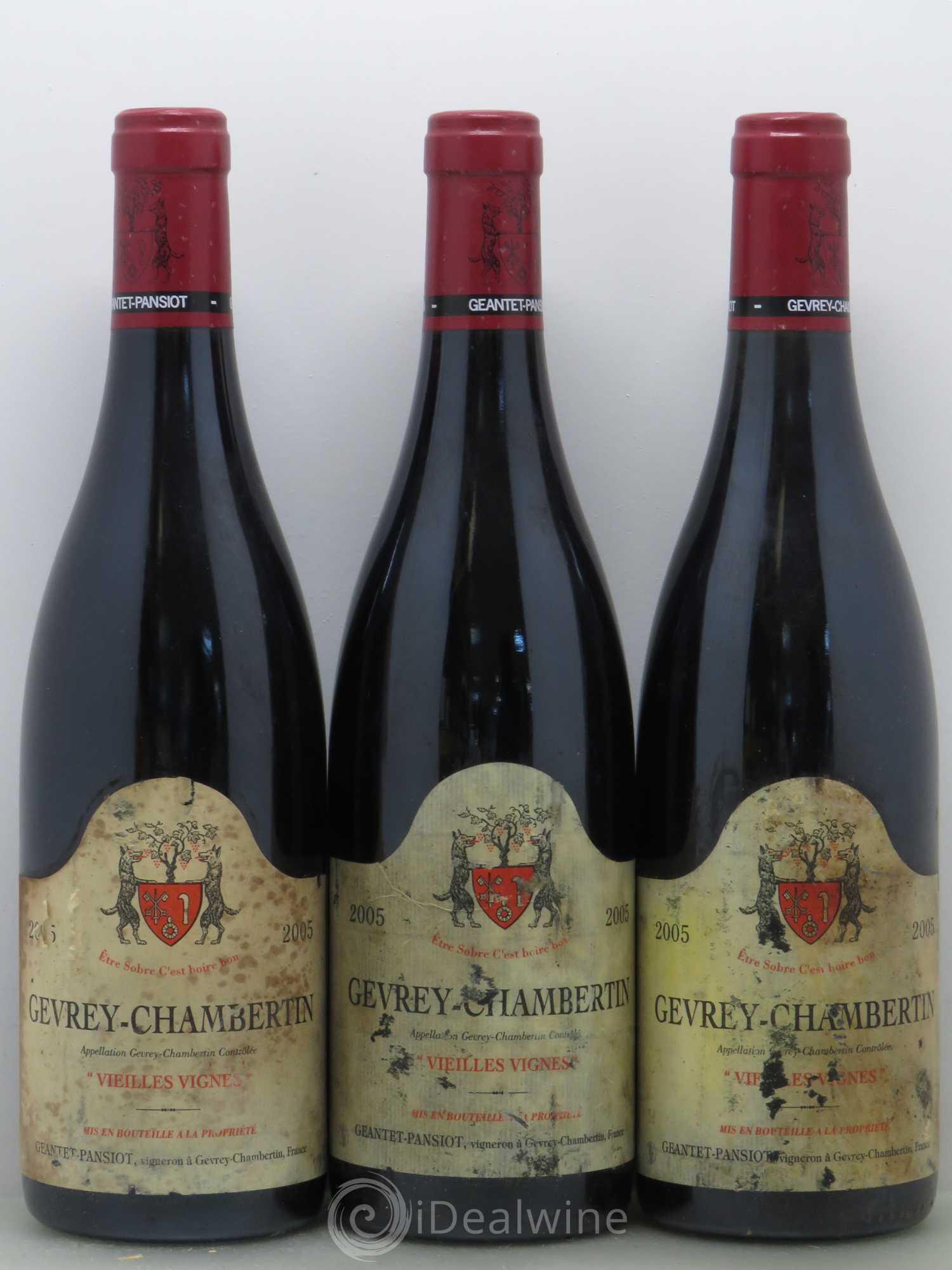 Gevrey-Chambertin Vieilles vignes Geantet-Pansiot 2005 - Lot de 6 bouteilles - 1