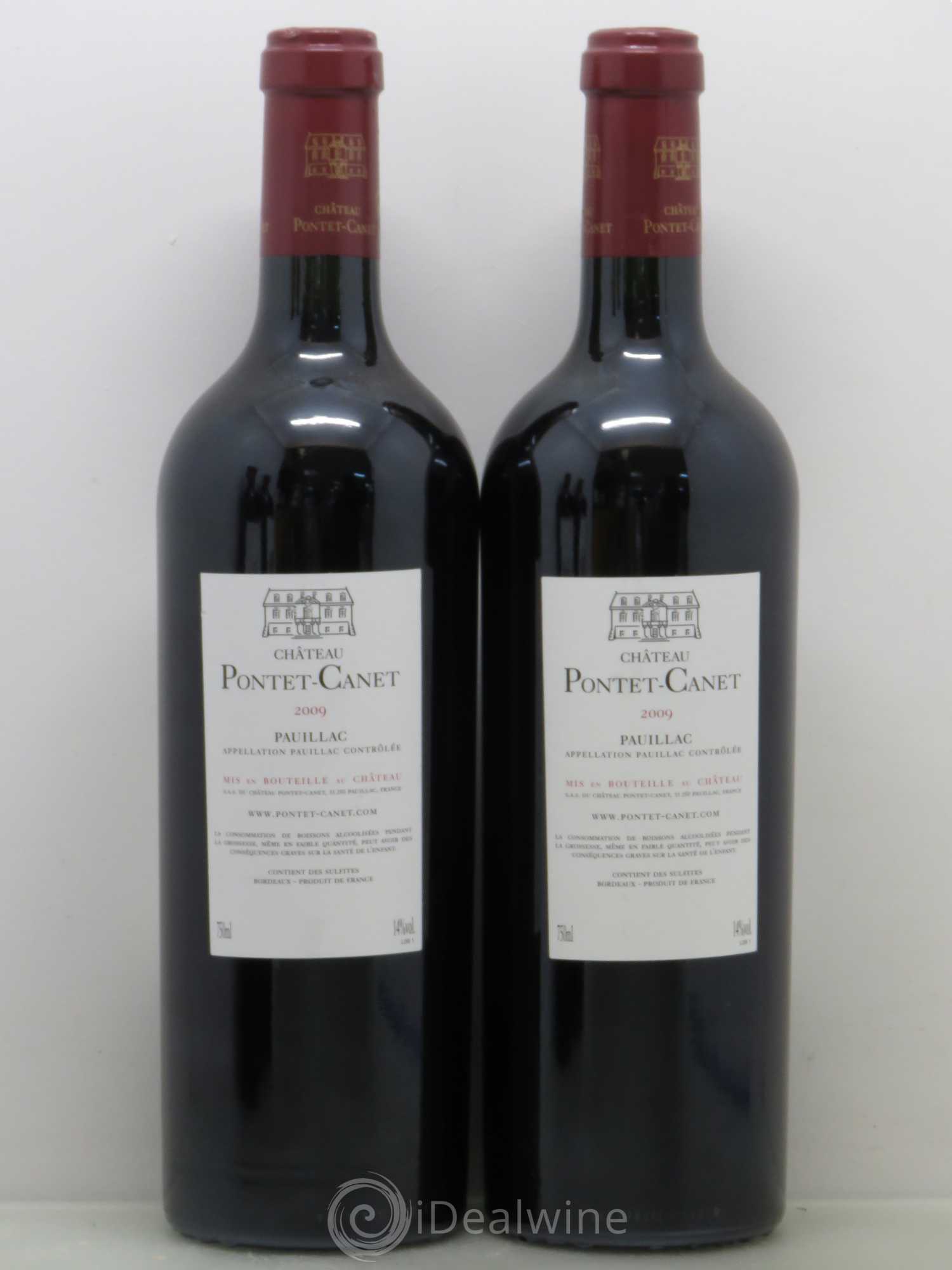 Château Pontet Canet 5ème Grand Cru Classé 2009 - Lot de 4 bouteilles - 2