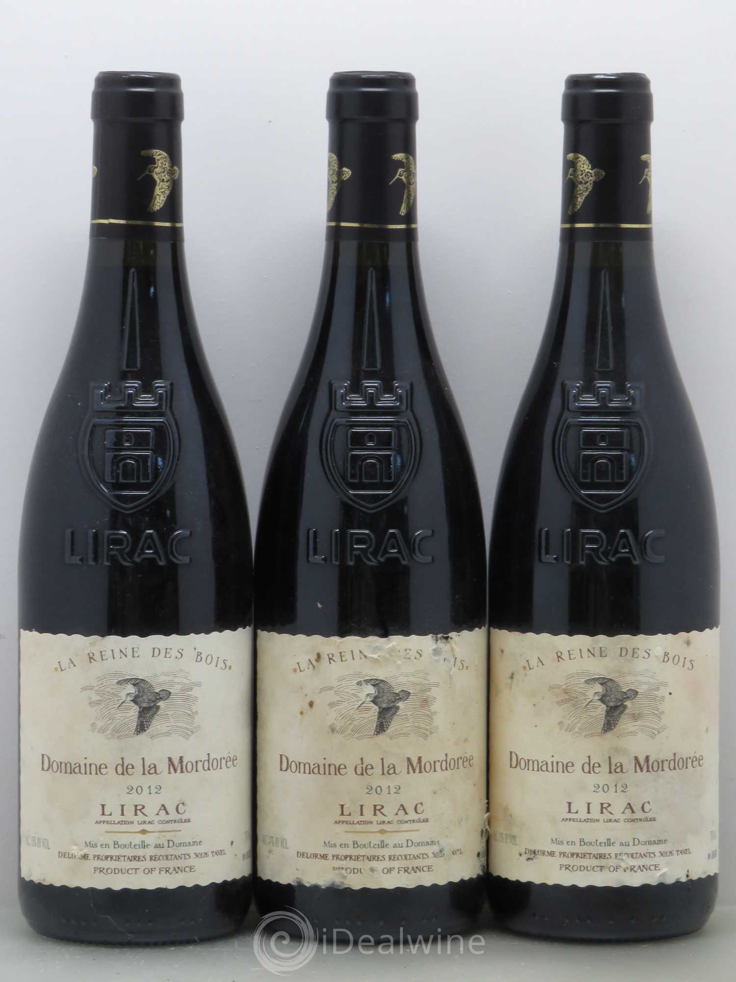 Lirac Cuvée Reine des Bois La Mordorée (Domaine de)  (sans prix de réserve) 2012 - Lot de 6 bouteilles - 1