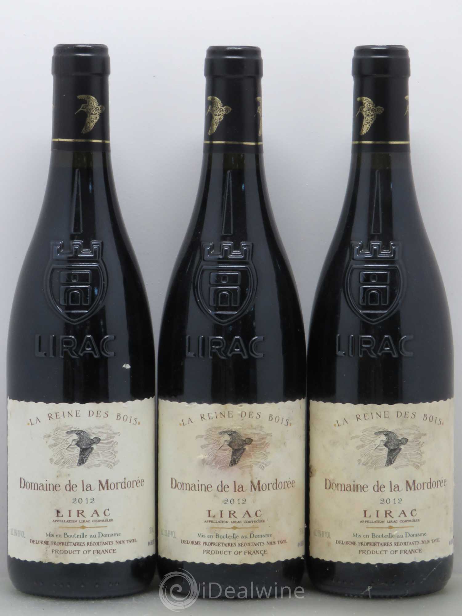 Lirac Cuvée Reine des Bois La Mordorée (Domaine de)  (sans prix de réserve) 2012 - Lot de 6 bouteilles - 2