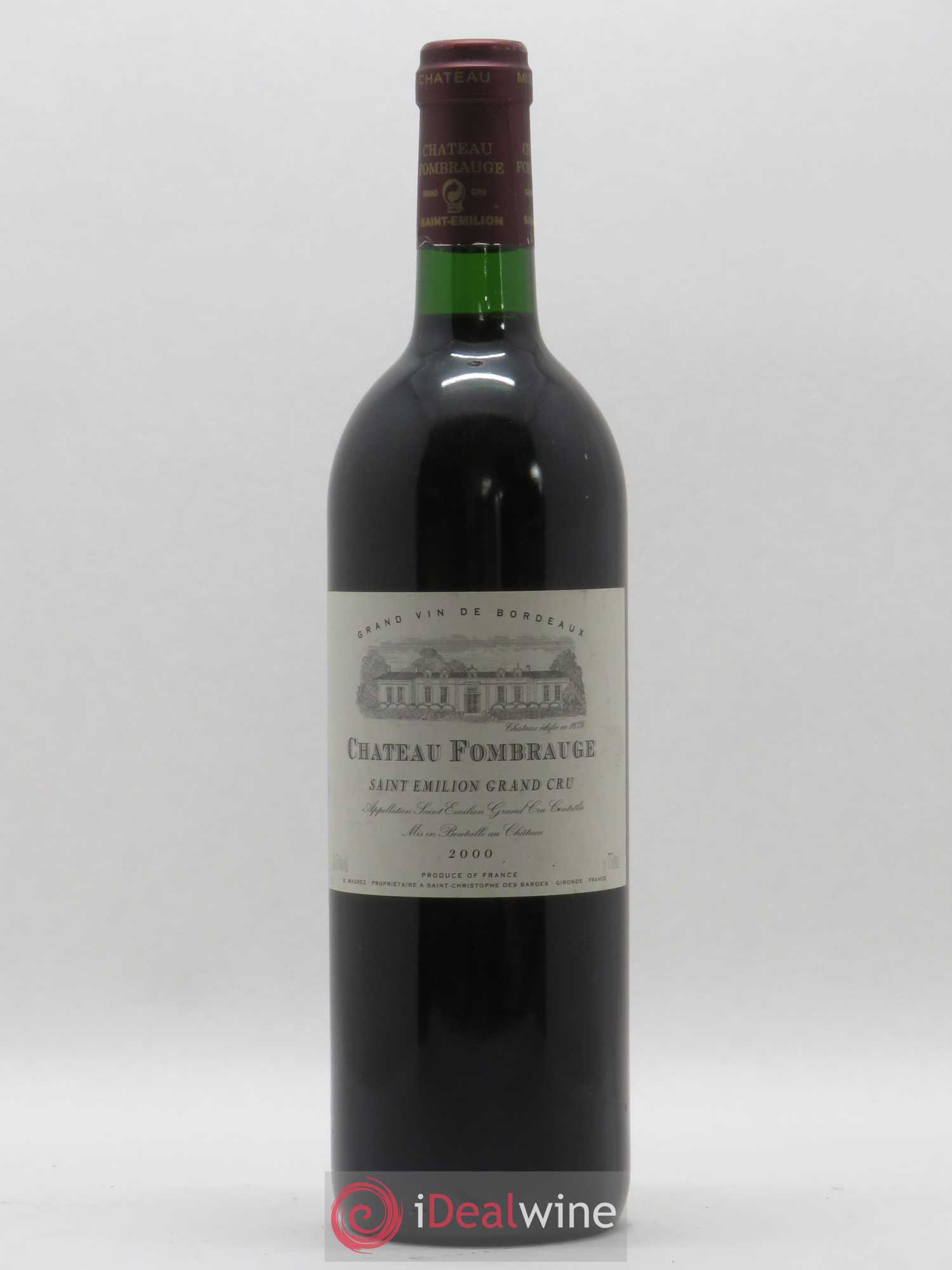 Château Fombrauge Grand Cru Classé 2001 - Lot de 1 bouteille - 0