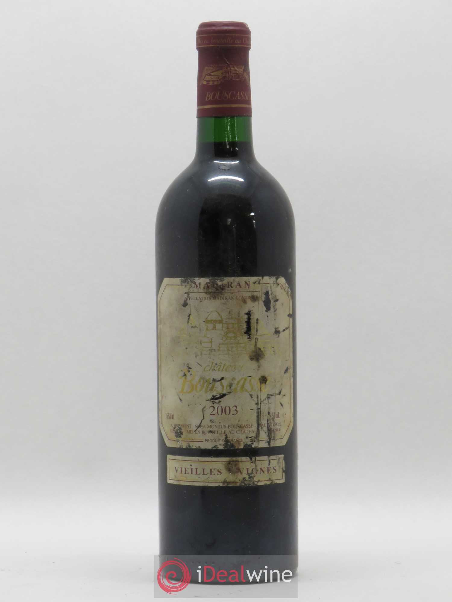 Madiran Vieilles Vignes Château Bouscassé - Alain Brumont 2003 - Lot de 1 bouteille - 0