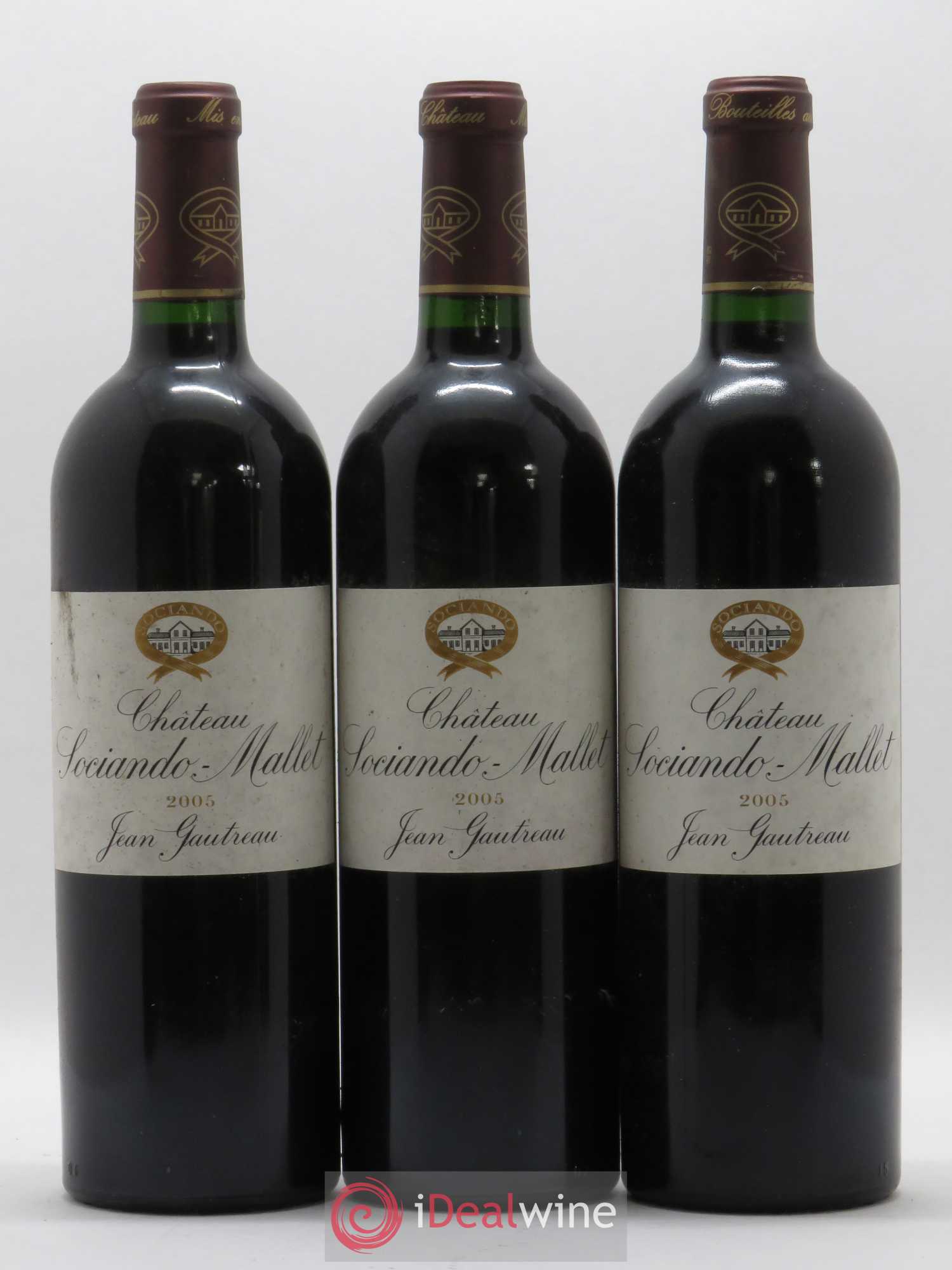 Château Sociando Mallet 2005 - Lot de 6 bouteilles - 1