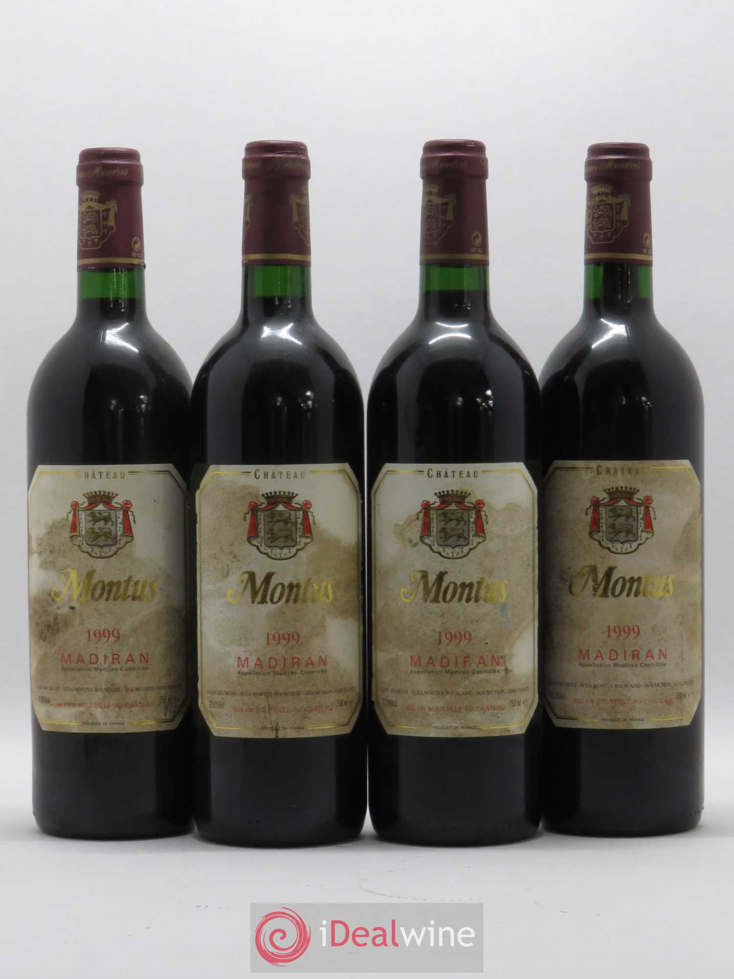 Madiran Château Montus Alain Brumont 1999 - Lot de 4 bouteilles - 0