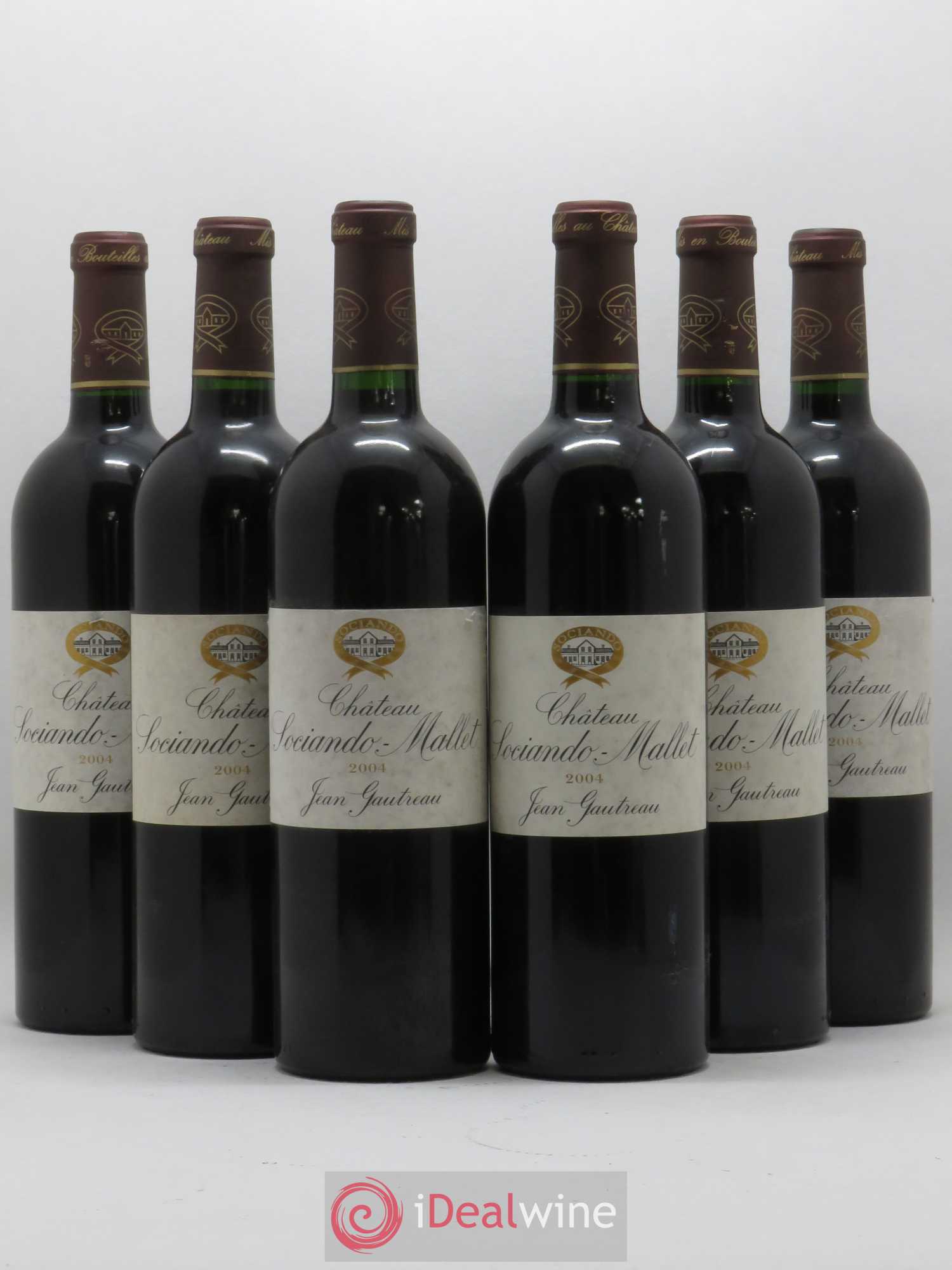 Château Sociando Mallet 2004 - Lot de 6 bouteilles - 0