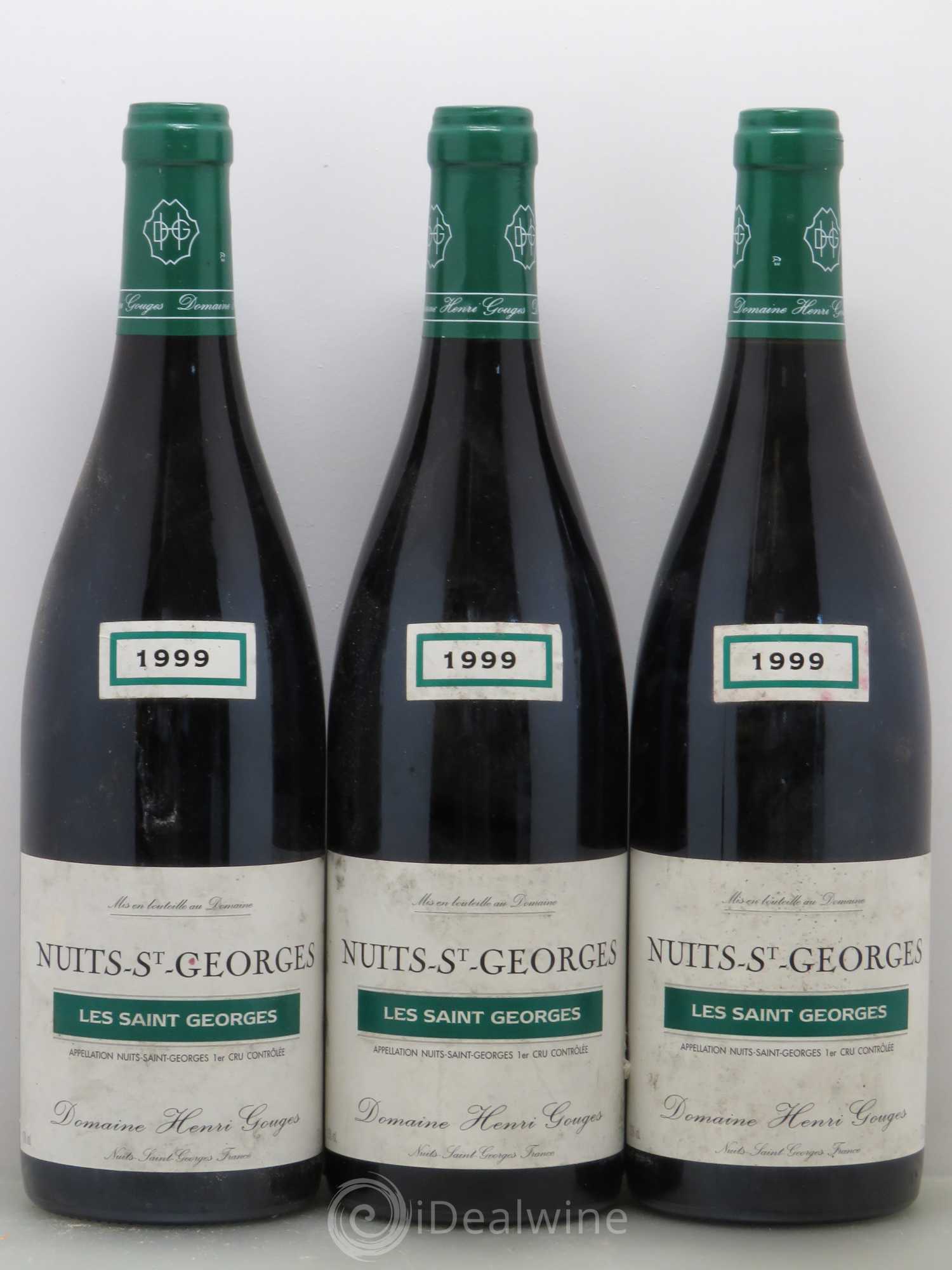 Nuits-Saint-Georges 1er Cru Les Saints Georges Henri Gouges 1999 - Posten von 3 Flaschen - 0