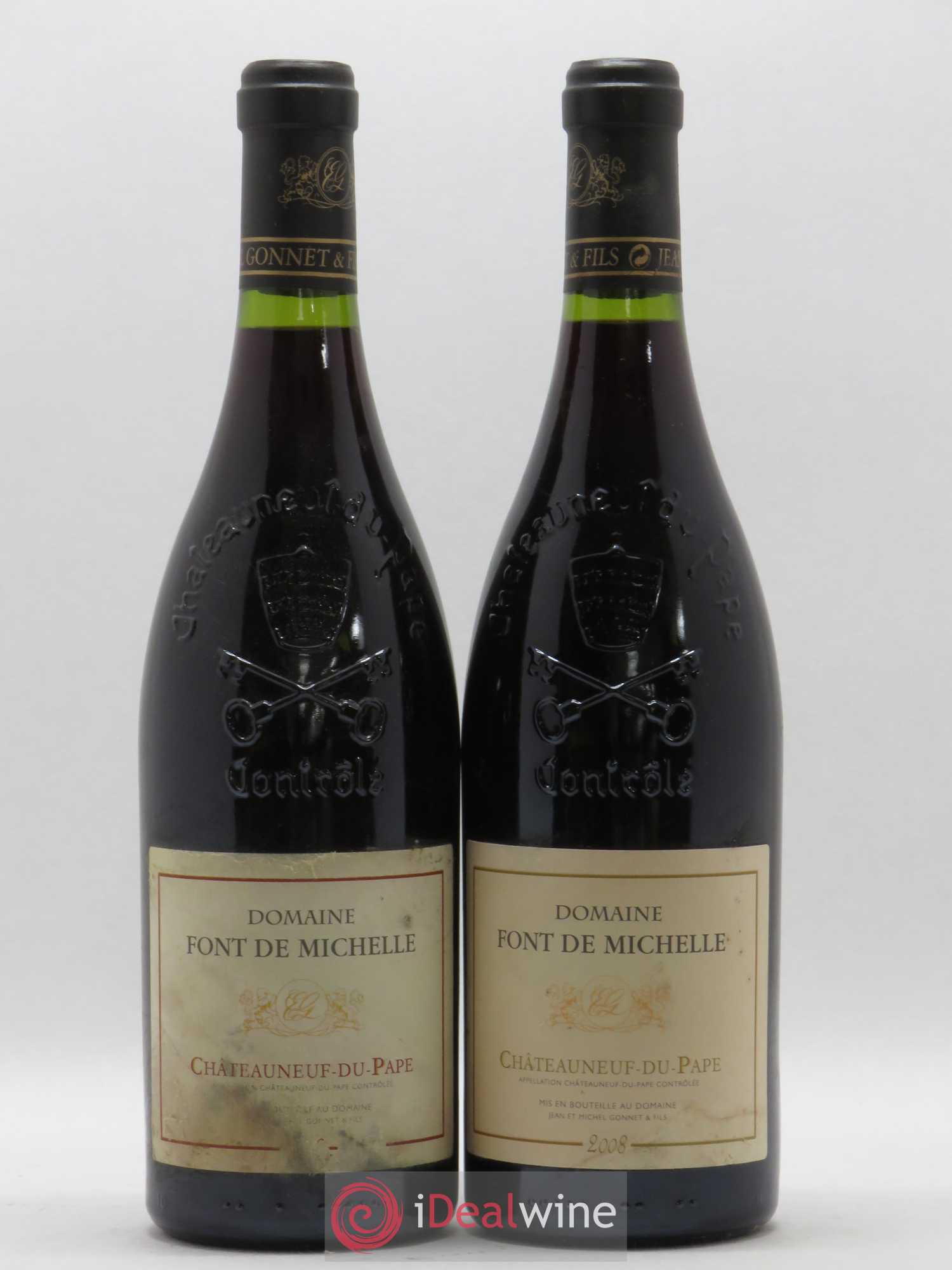 Châteauneuf-du-Pape Domaine Font de Michelle Famille Gonnet 2008 - Lot de 2 bouteilles - 0