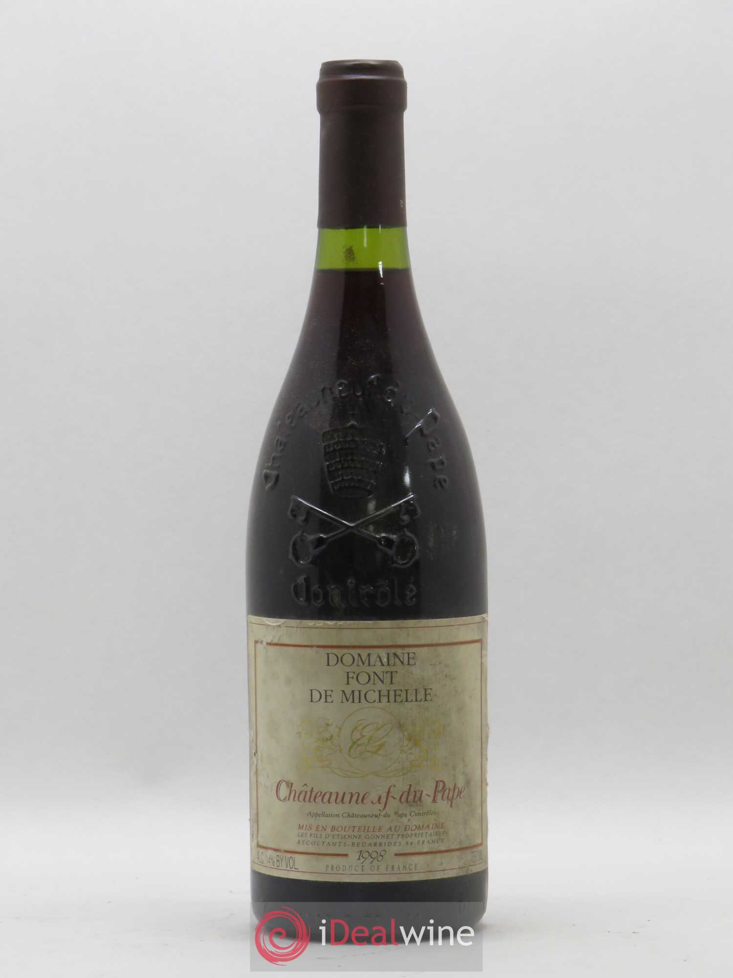 Châteauneuf-du-Pape Domaine Font de Michelle Famille Gonnet 1998 - Lot de 1 bouteille - 0