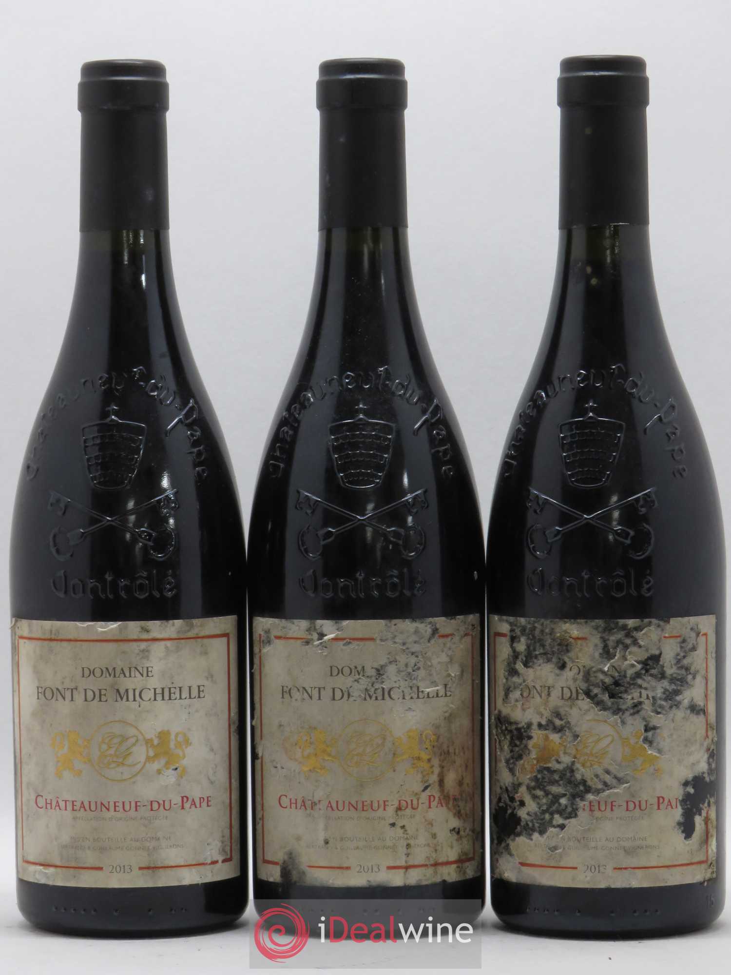 Châteauneuf-du-Pape Domaine Font de Michelle Famille Gonnet (sans prix de réserve) 2013 - Lot de 3 bouteilles - 0