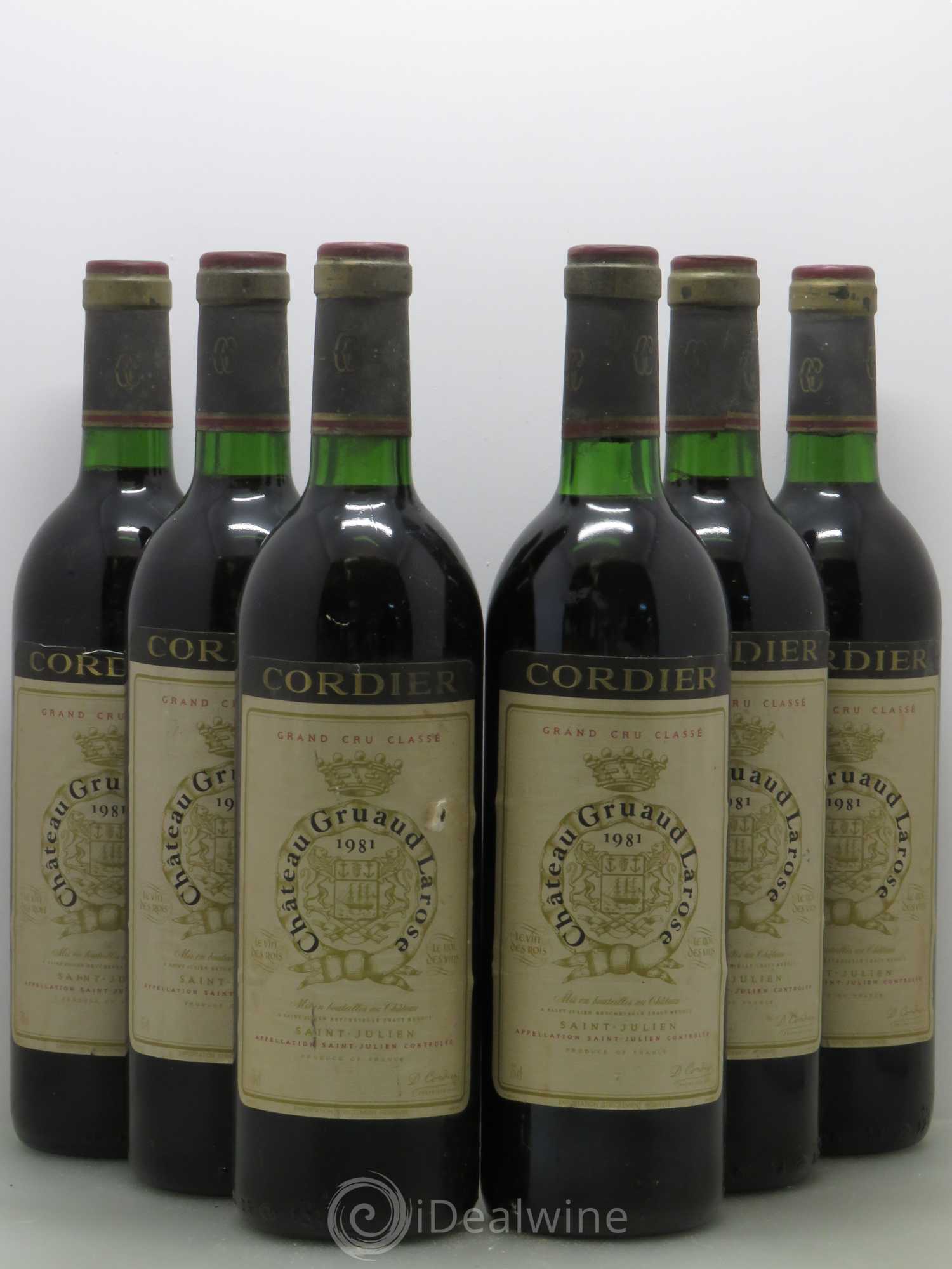 Château Gruaud Larose 2ème Grand Cru Classé 1981 - Lot de 6 bouteilles - 0