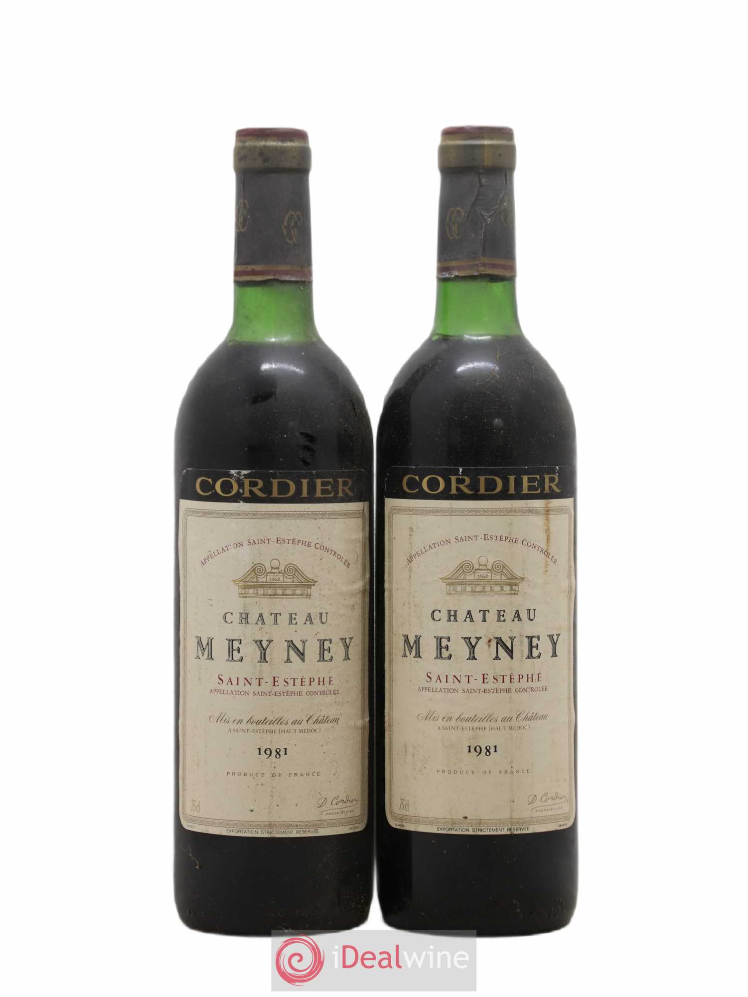 Château Meyney 1981 - Lot de 2 bouteilles - 0