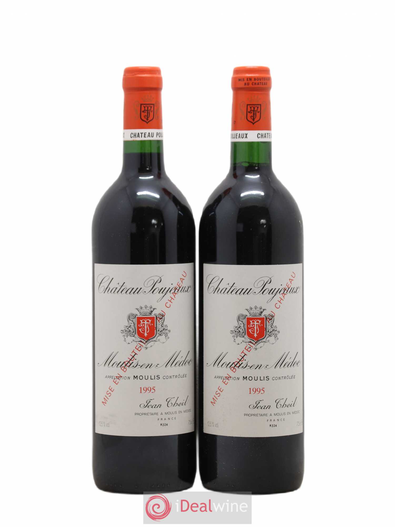 Château Poujeaux 1995 - Lot de 2 bouteilles - 0